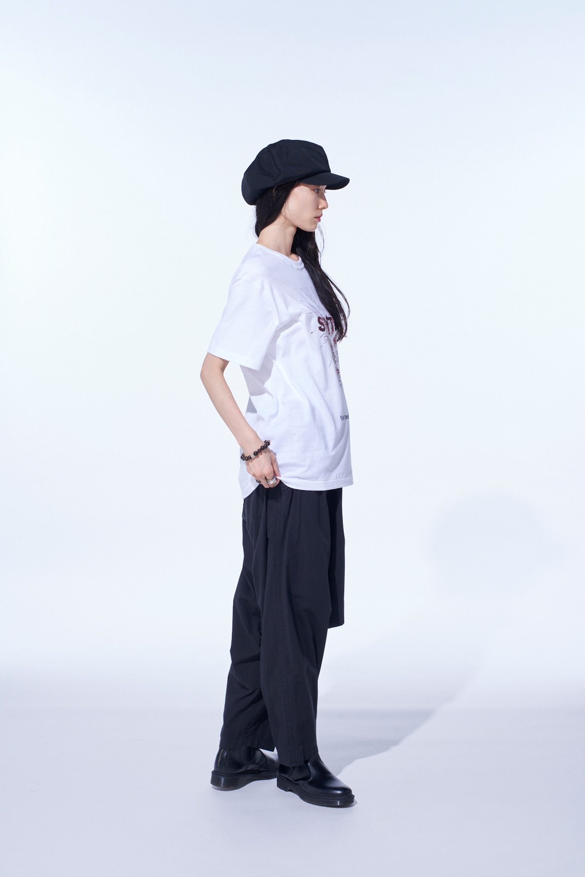BRUSHED WASHER FINISH BROAD SAROUEL PANTS