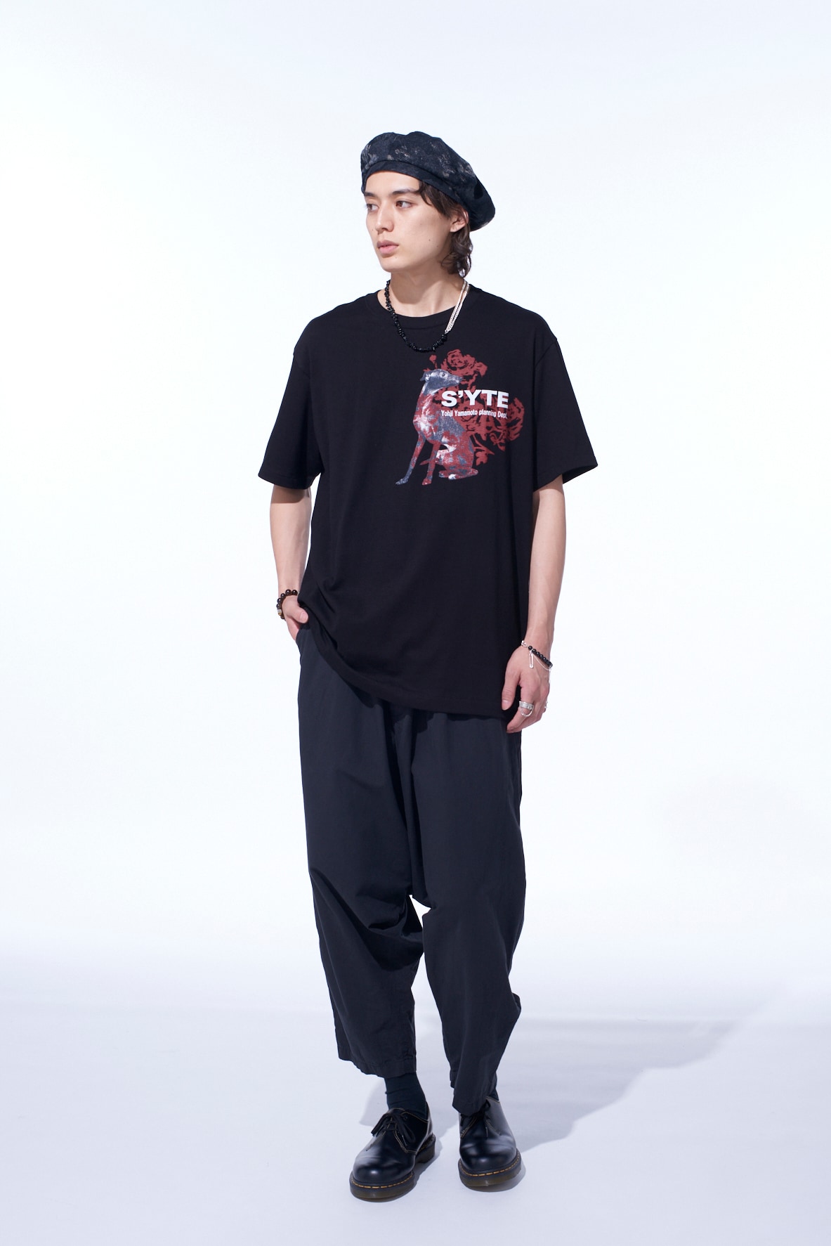 BRUSHED WASHER FINISH BROAD SAROUEL PANTS