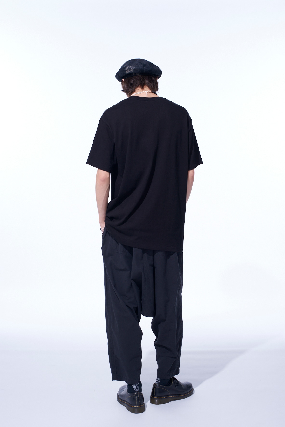 BRUSHED WASHER FINISH BROAD SAROUEL PANTS