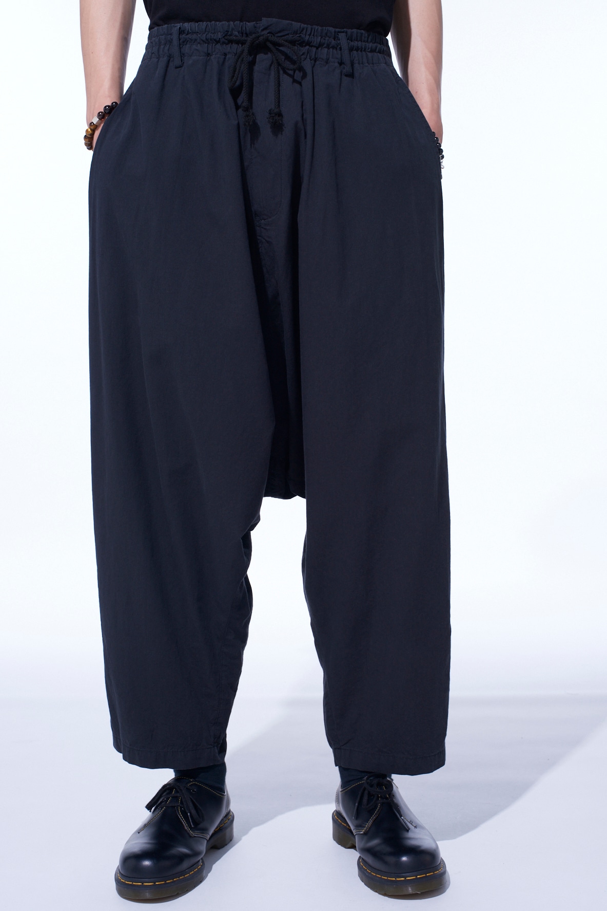 BRUSHED WASHER FINISH BROAD SAROUEL PANTS