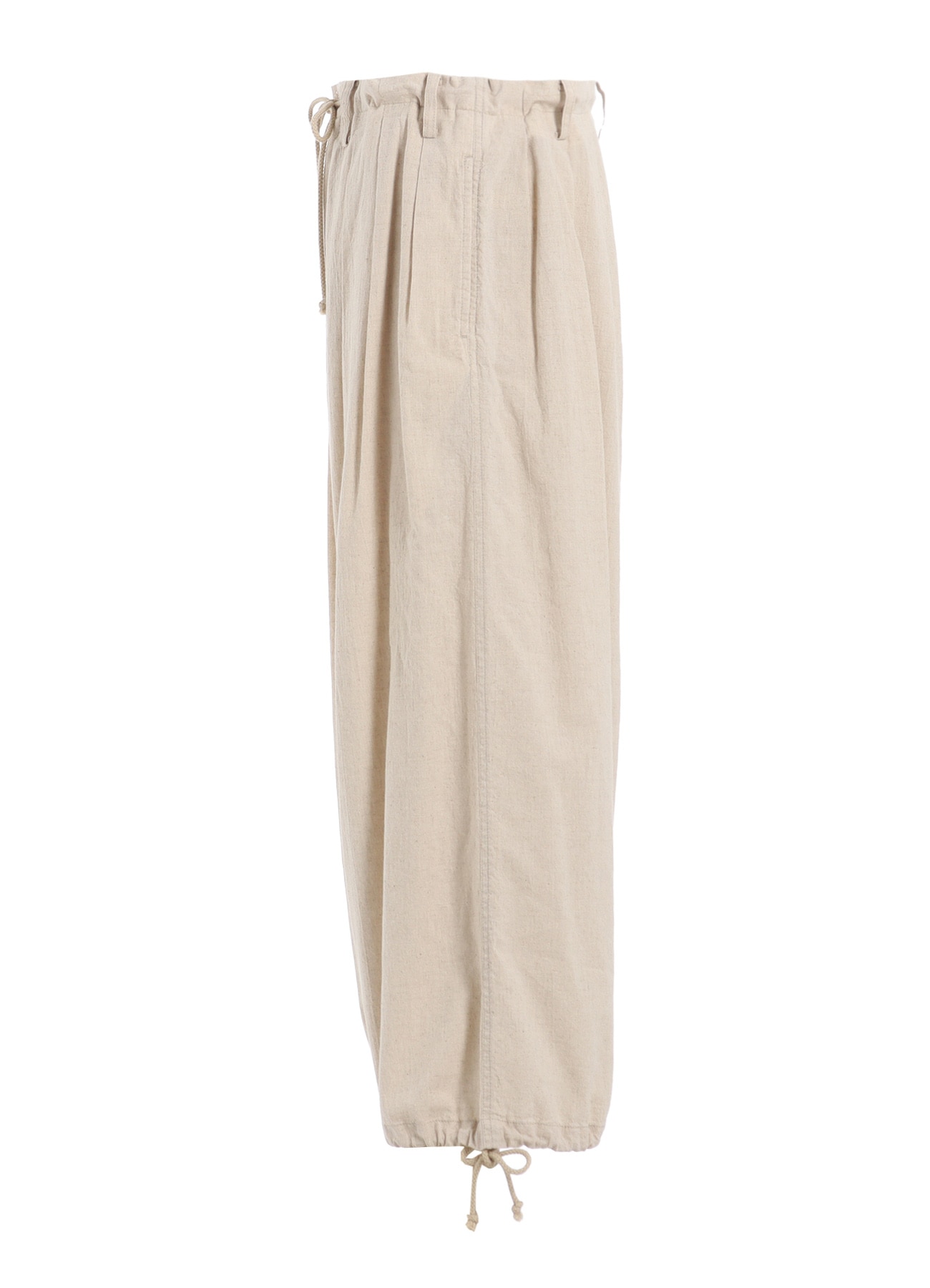 COTTON/LINEN POPLIN BALLOON PANTS