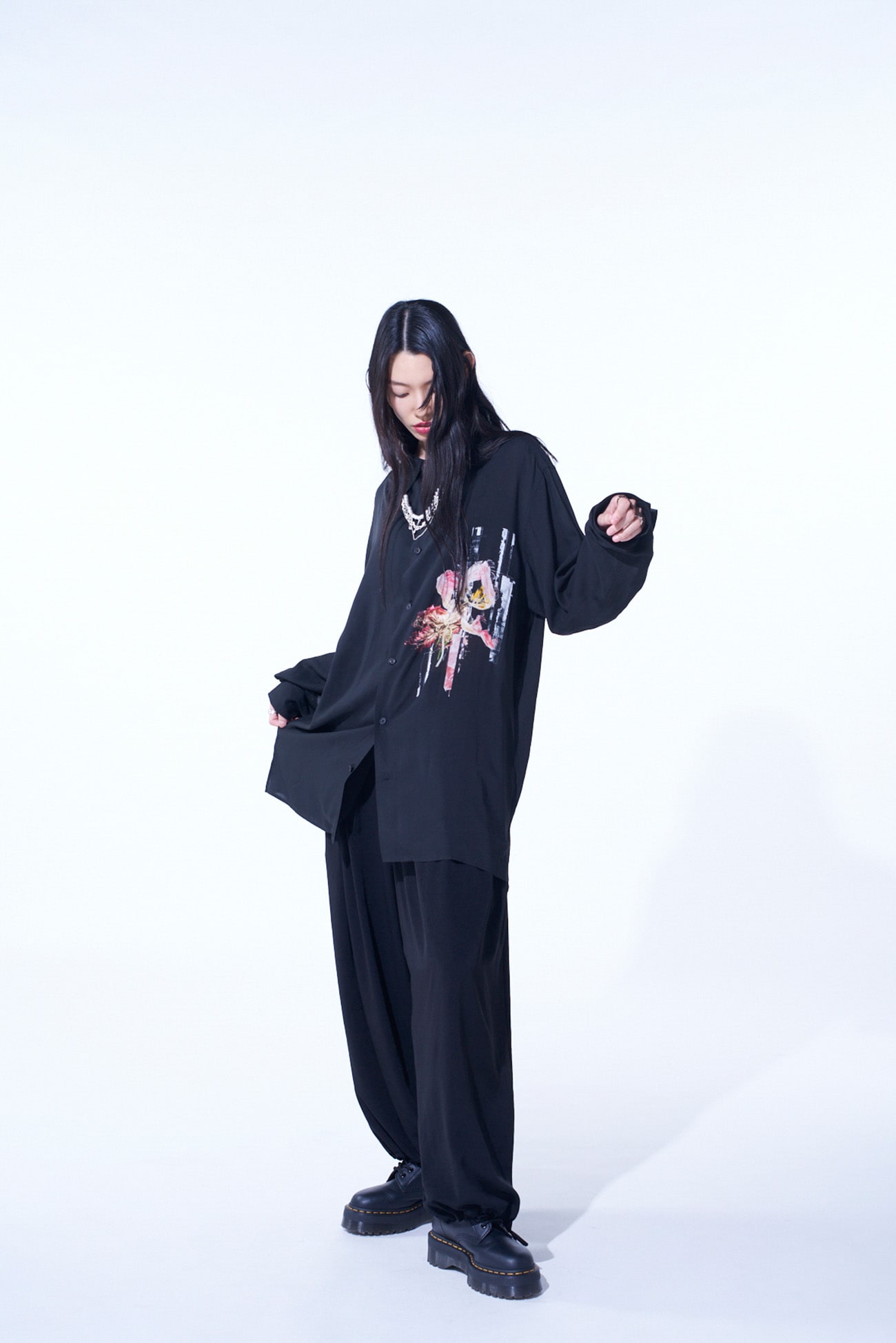 CREPE de CHINE BALLOON PANTS