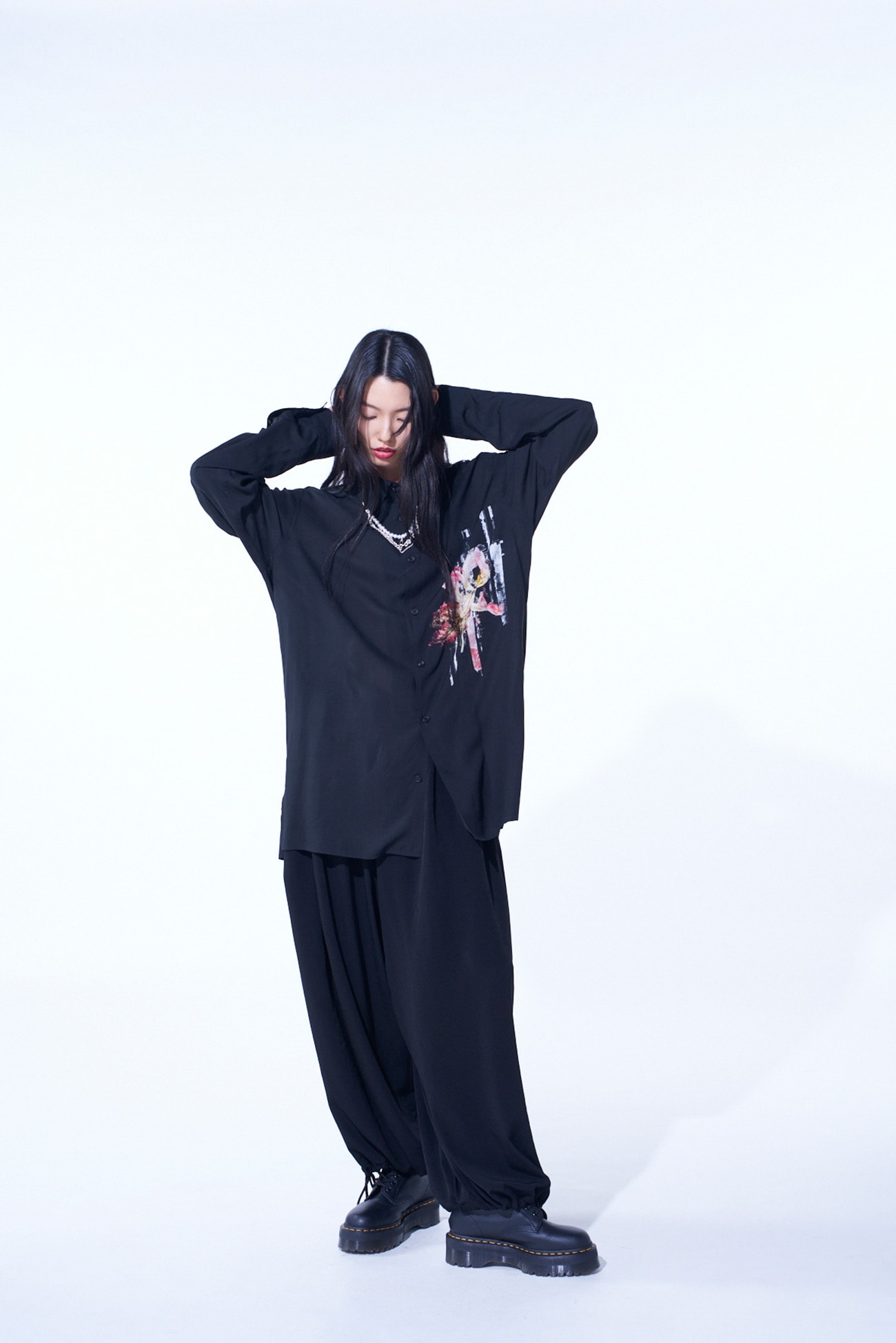 CREPE de CHINE BALLOON PANTS