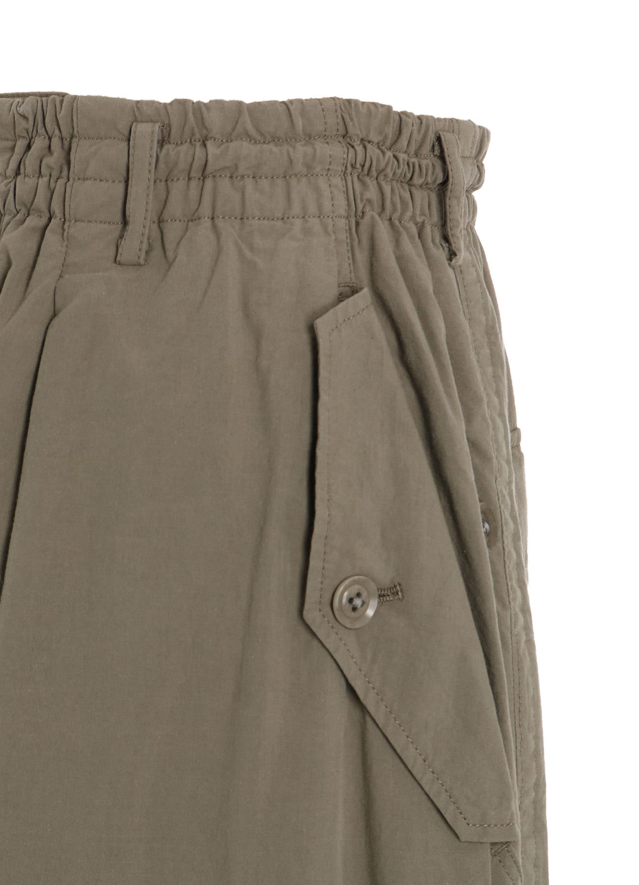 BRUSHED WASHER FINISH BROAD CARGO PANTS(M Khaki): S'YTE｜THE