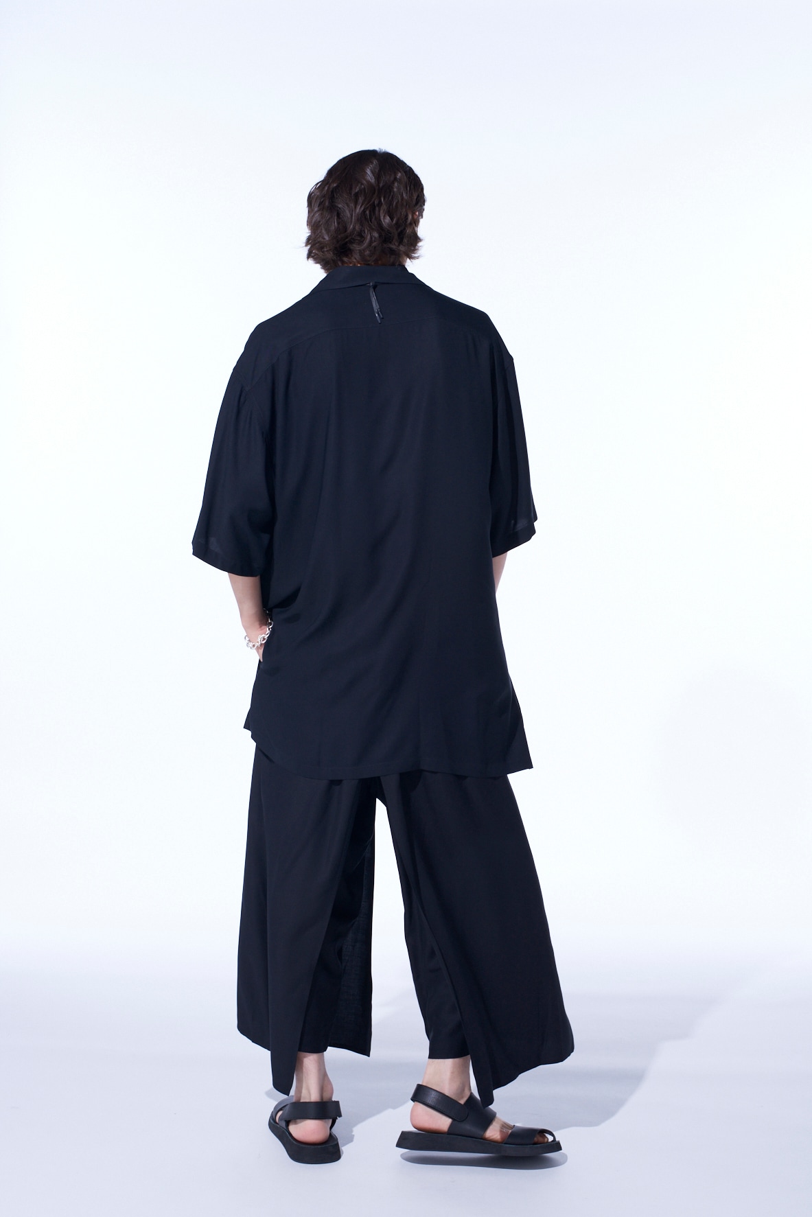 RAYON TWILL LAYERED PANTS