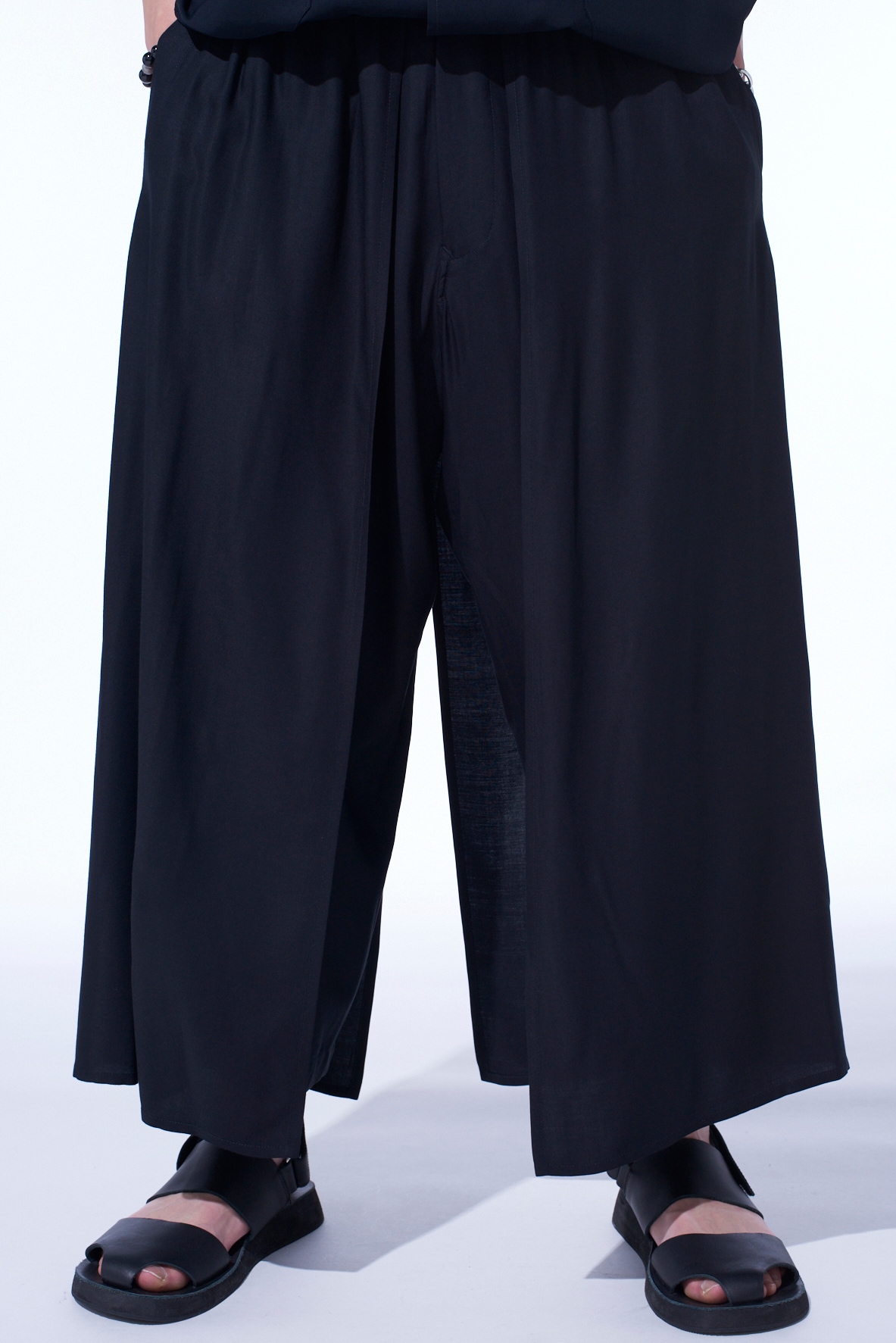 RAYON TWILL LAYERED PANTS