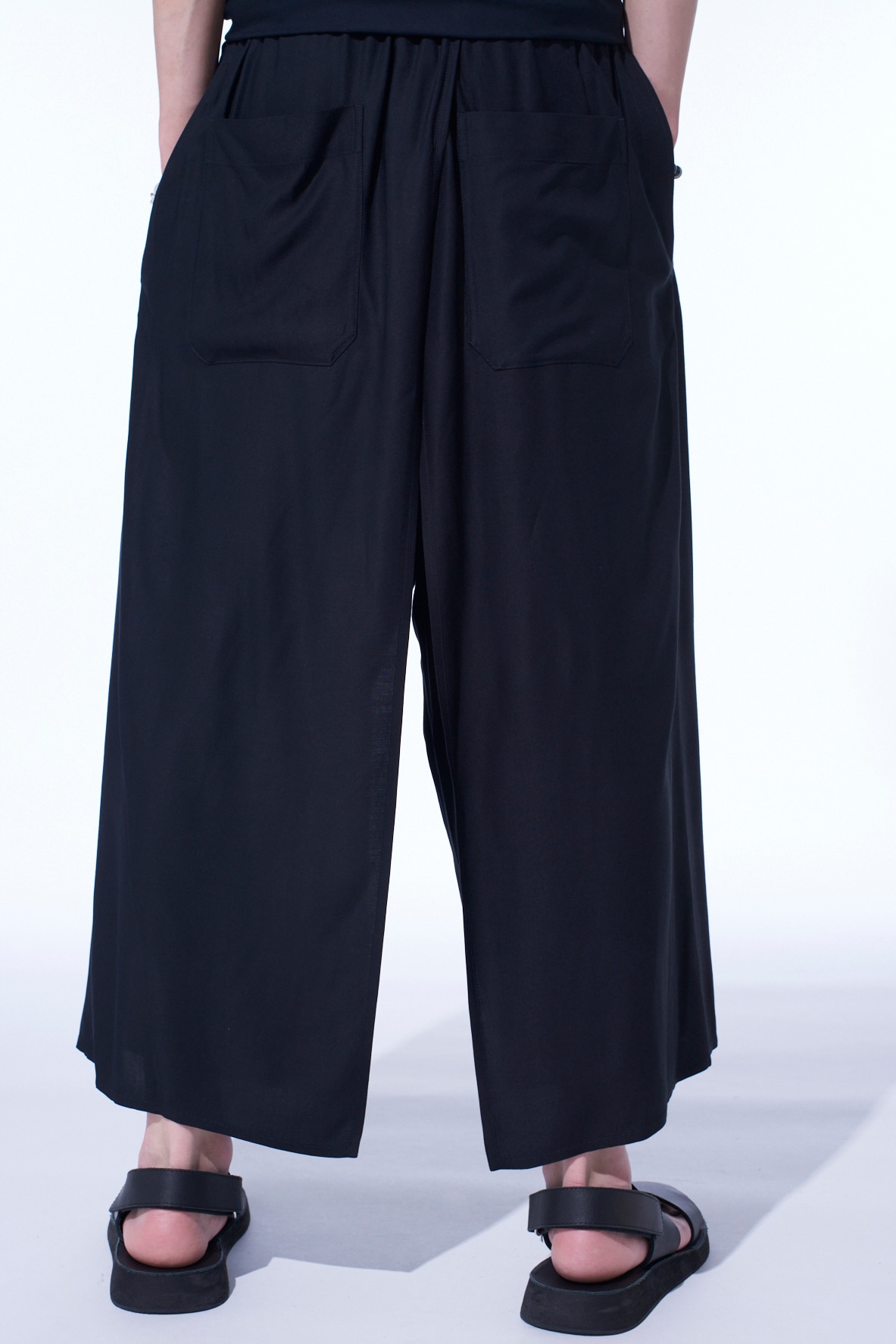 RAYON TWILL LAYERED PANTS