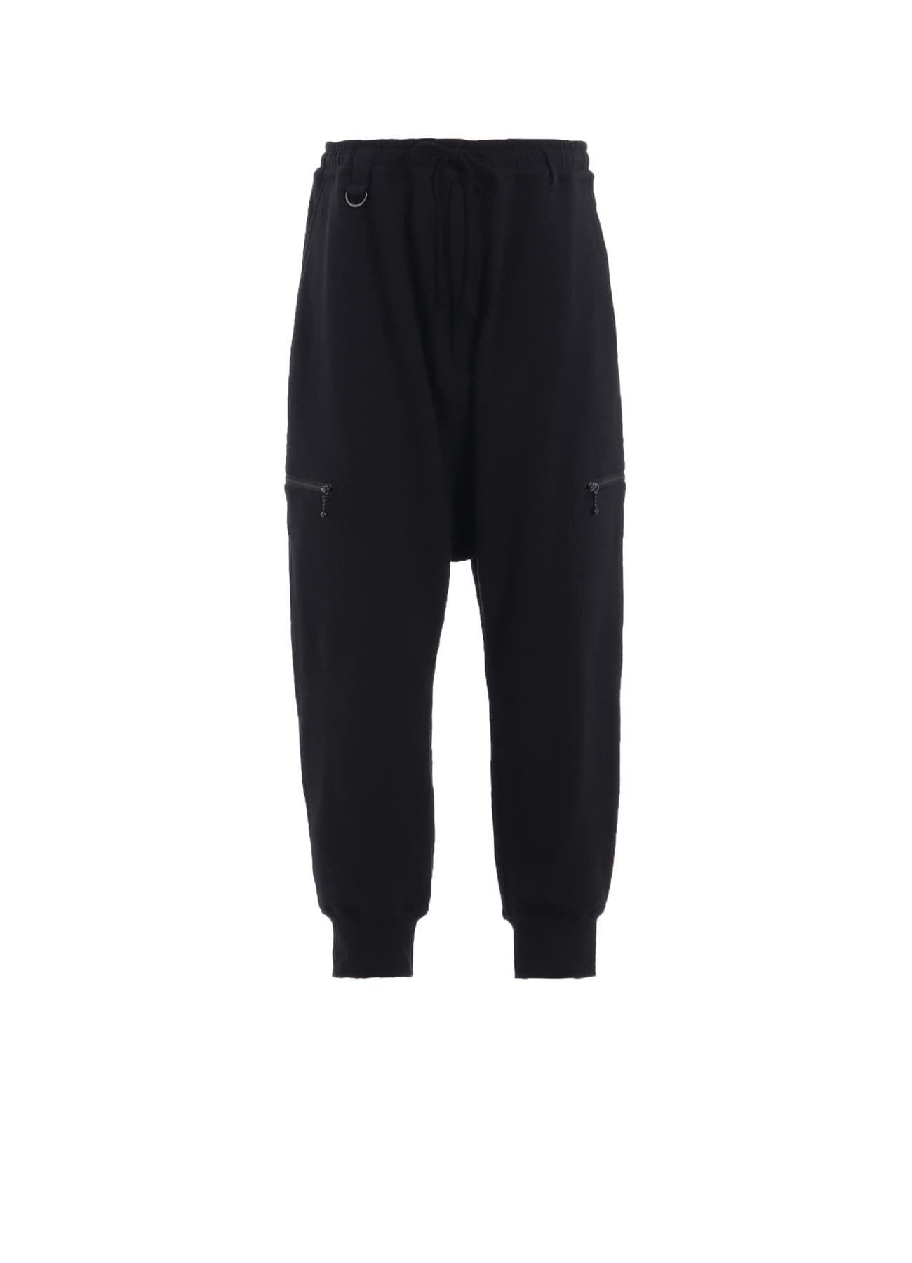 FRENCH TERRY RIBBED HEM SAROUEL PANTS