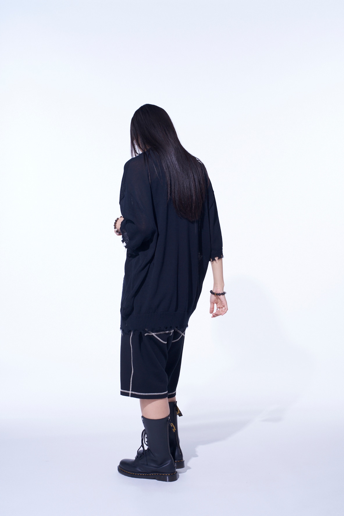 FRENCH TERRY RANDOM STITCH SAROUEL SHORTS