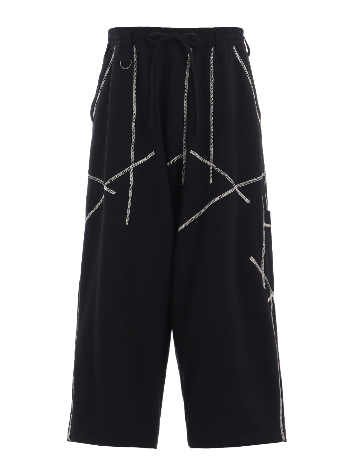 FRENCH TERRY RANDOM STITCH WIDE PANTS