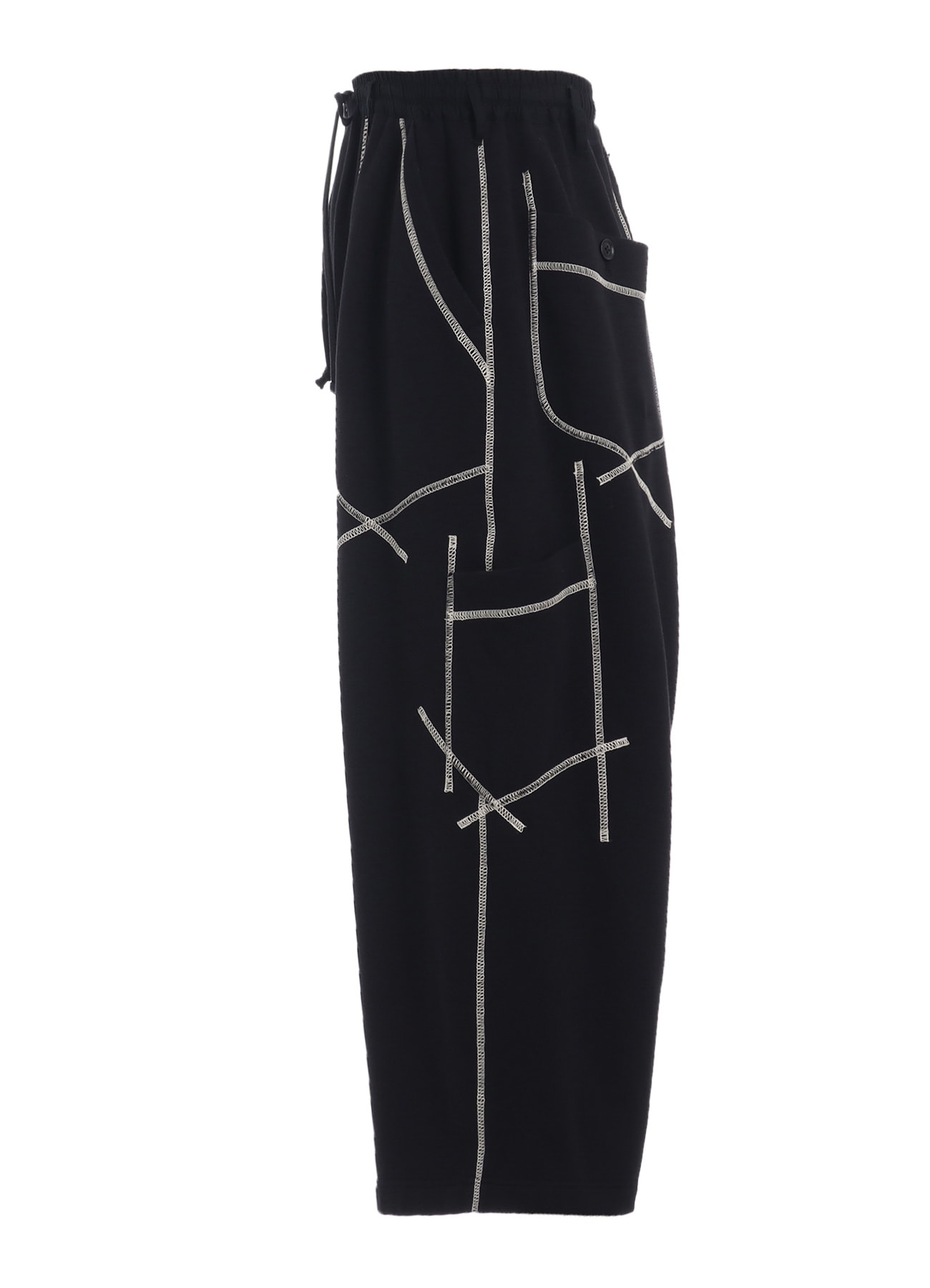 FRENCH TERRY RANDOM STITCH WIDE PANTS