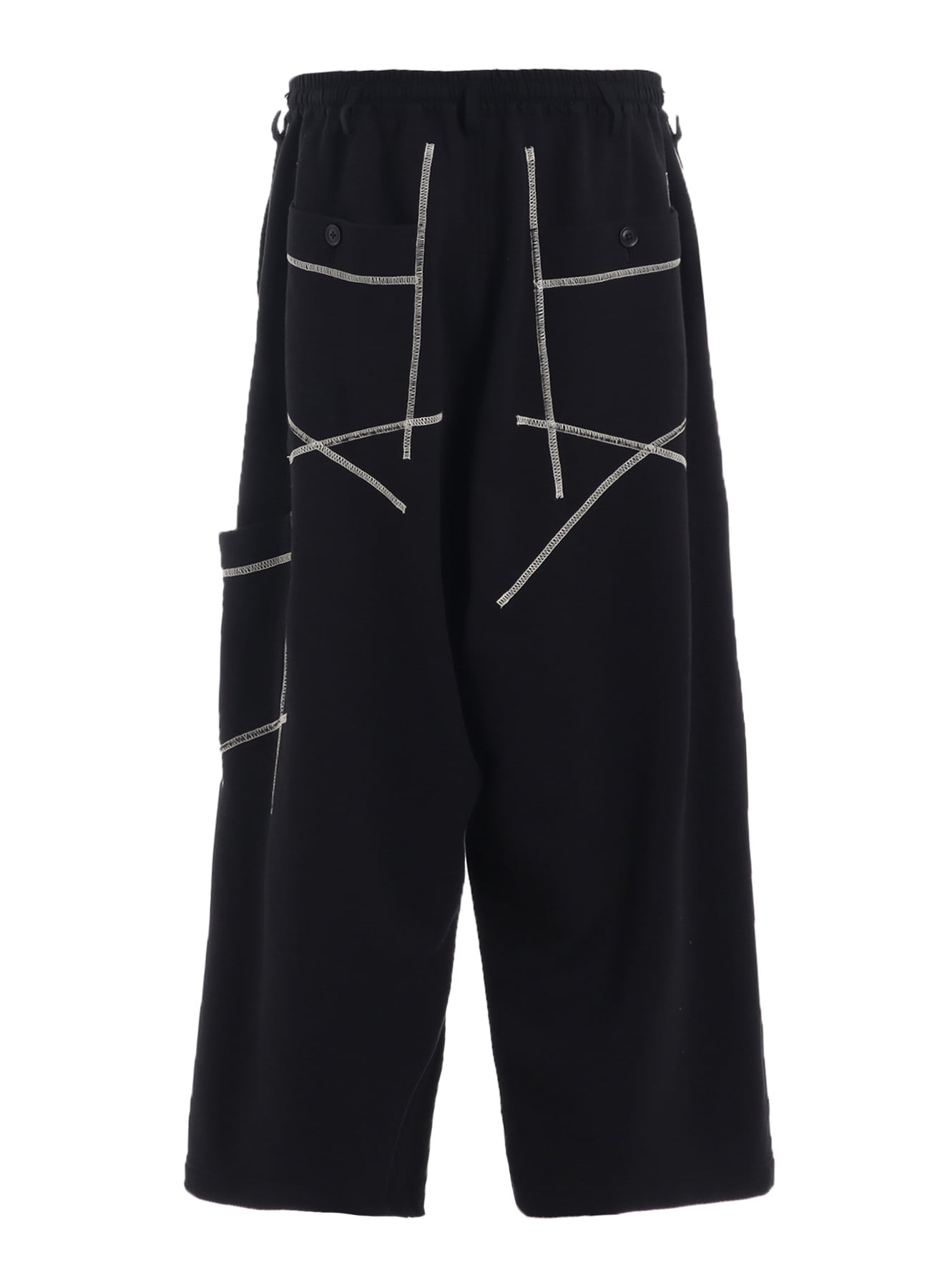 FRENCH TERRY RANDOM STITCH WIDE PANTS