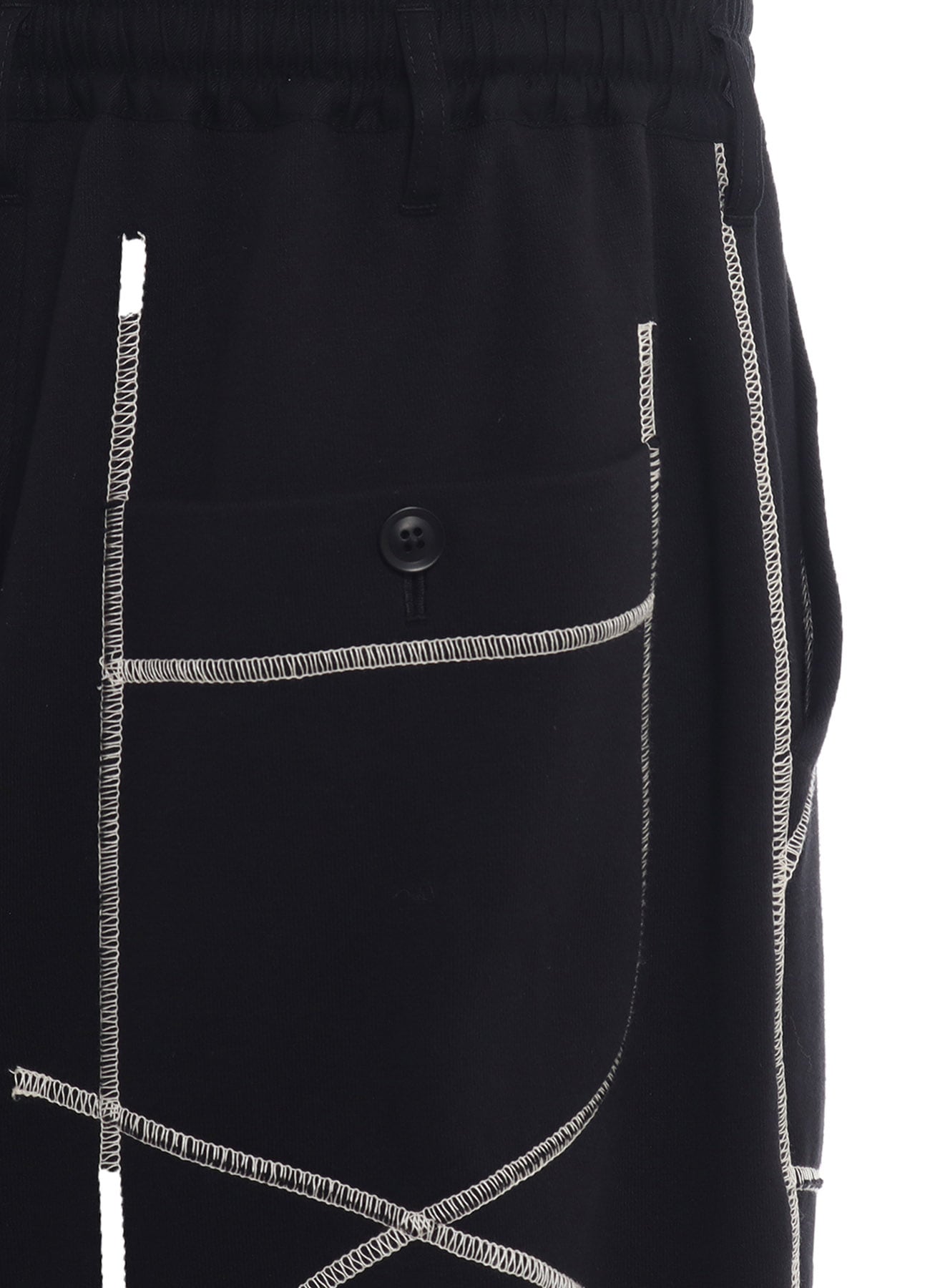 FRENCH TERRY RANDOM STITCH WIDE PANTS