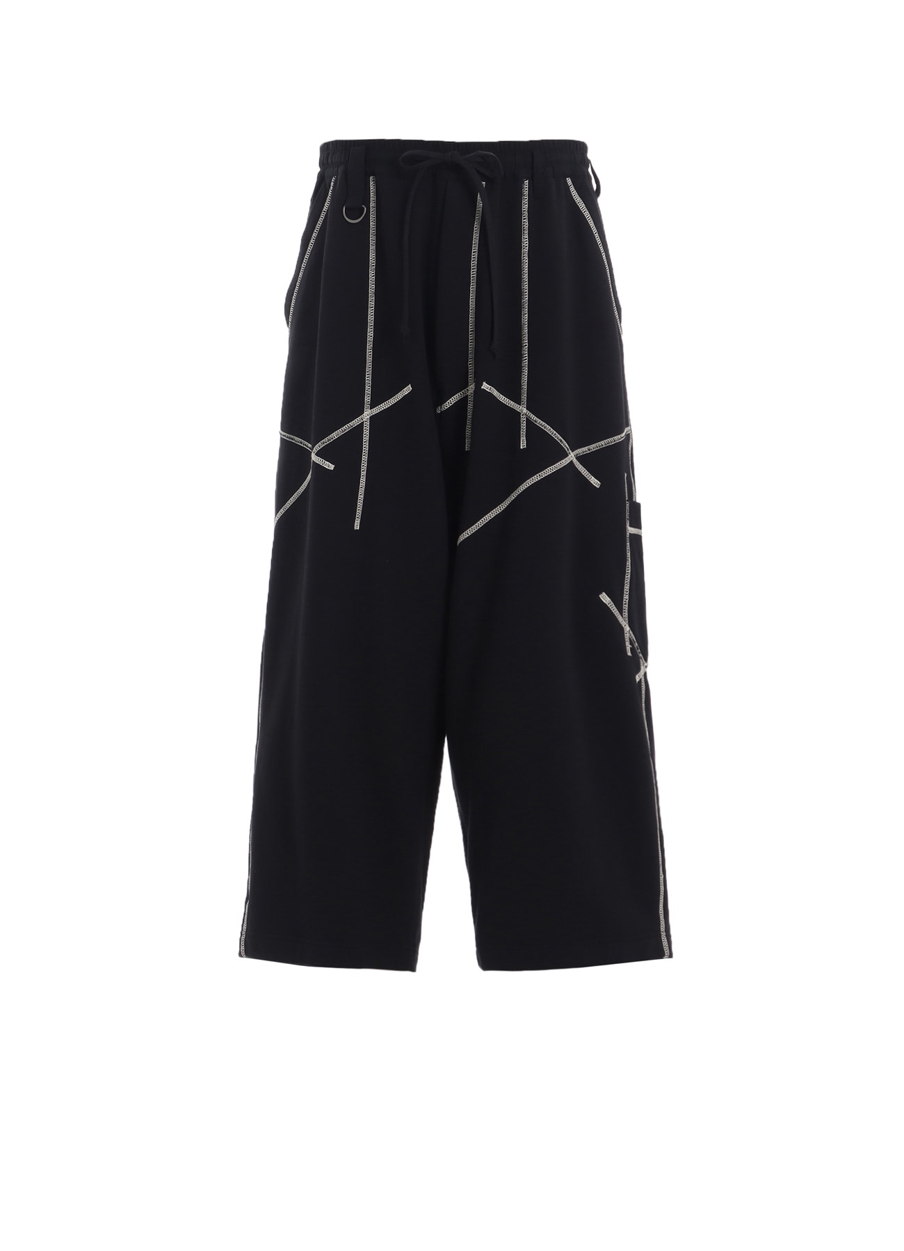 FRENCH TERRY RANDOM STITCH WIDE PANTS