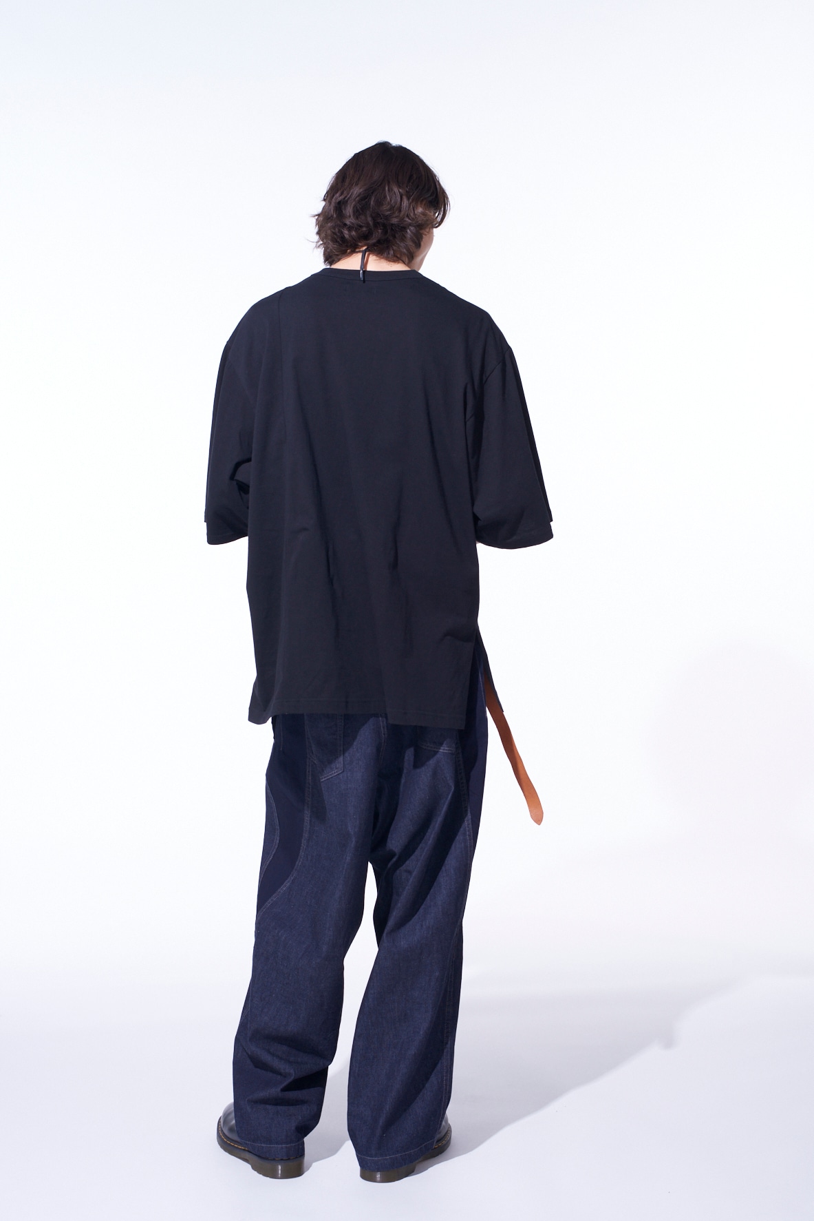 7oz TWO-TONE DENIM 5POCKET WIDE PANTS