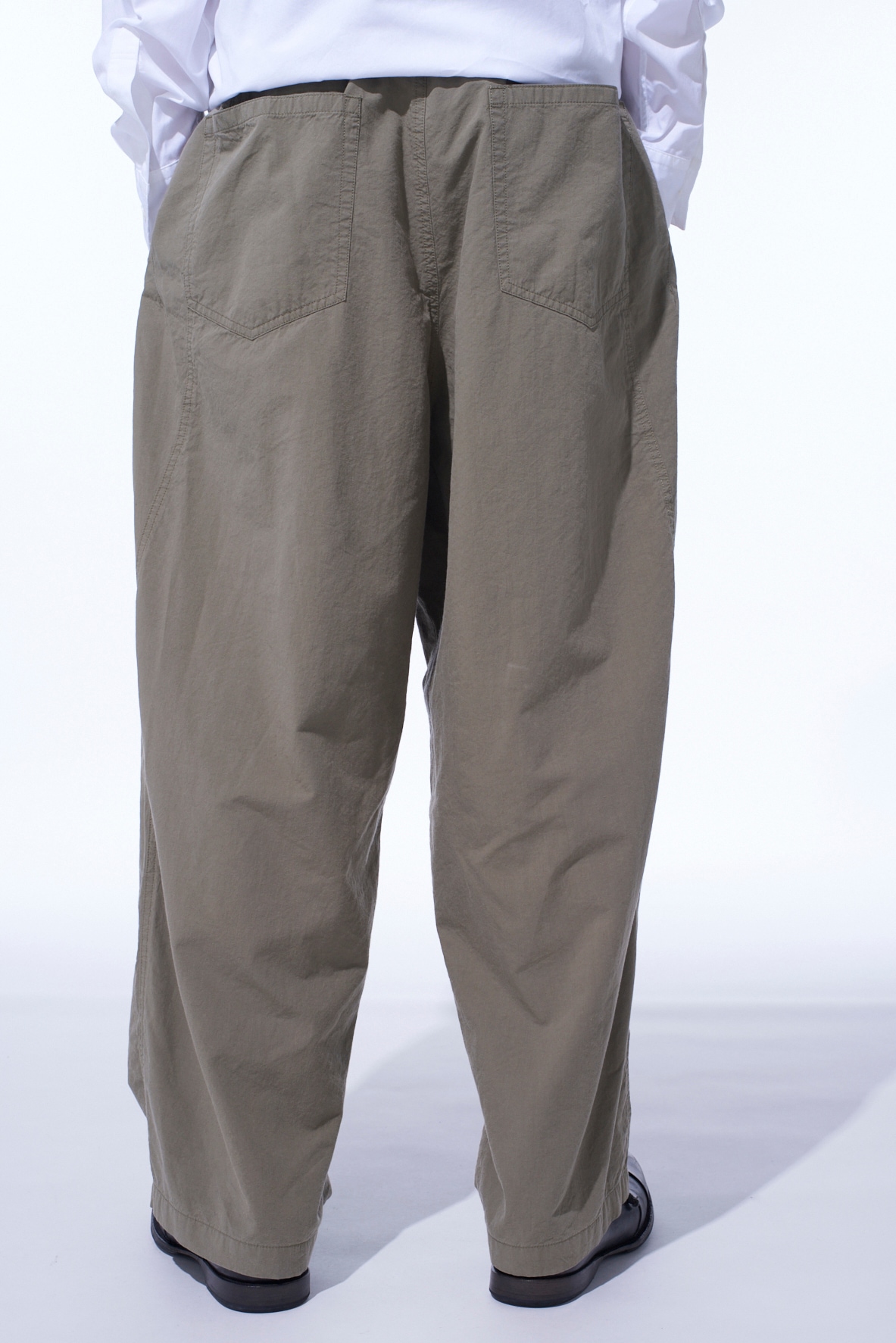 BRUSHED WASHER FINISH BROAD 5POCKET WIDE PANTS