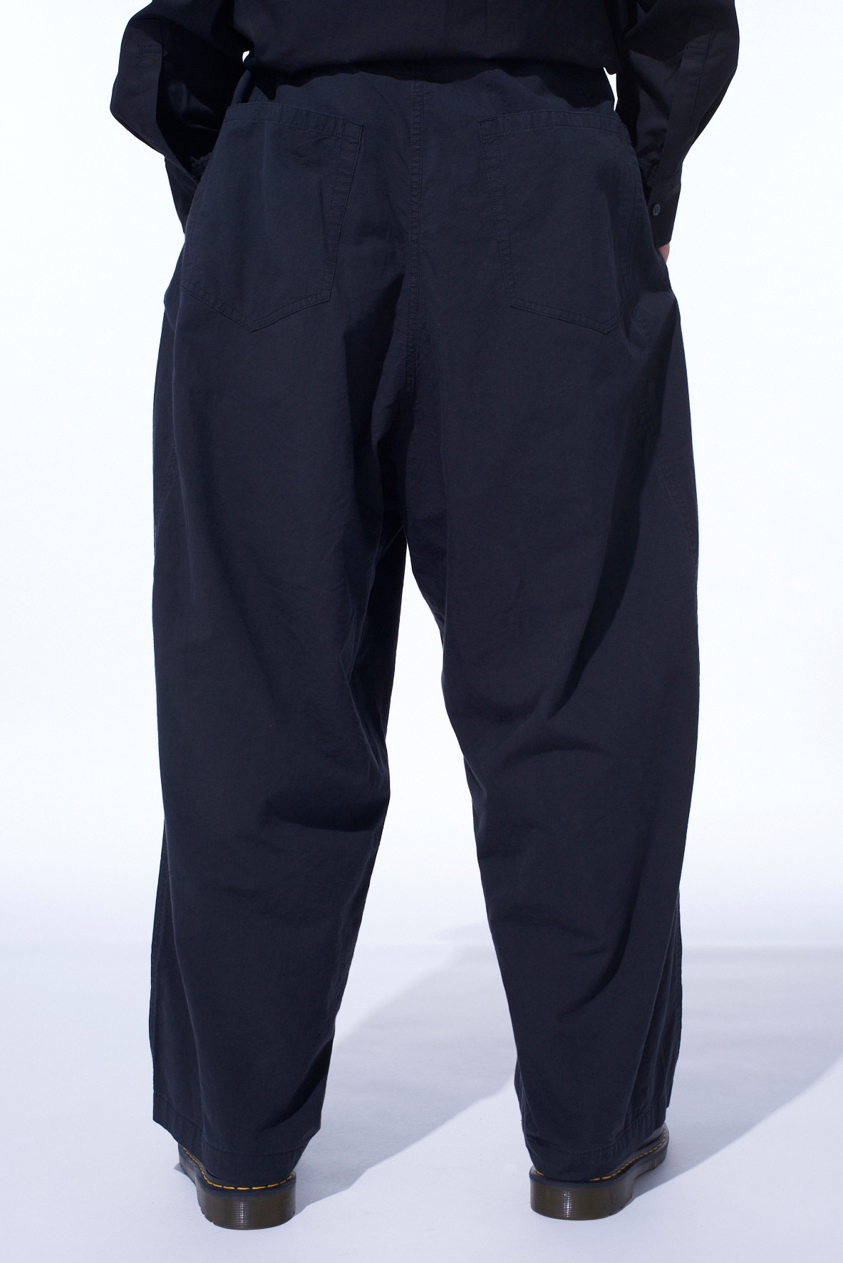 BRUSHED WASHER FINISH BROAD 5POCKET WIDE PANTS