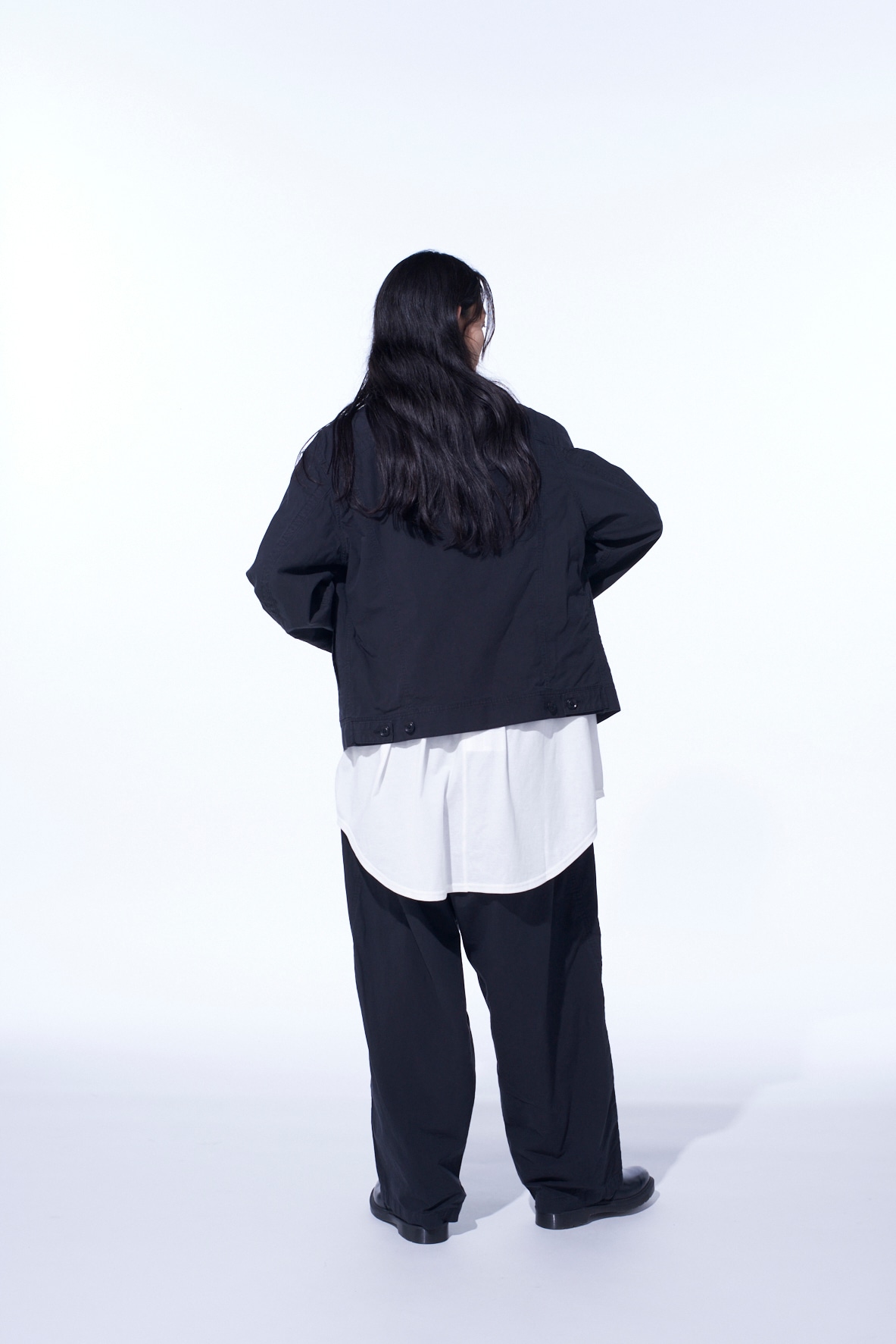 BRUSHED WASHER FINISH BROAD 5POCKET WIDE PANTS