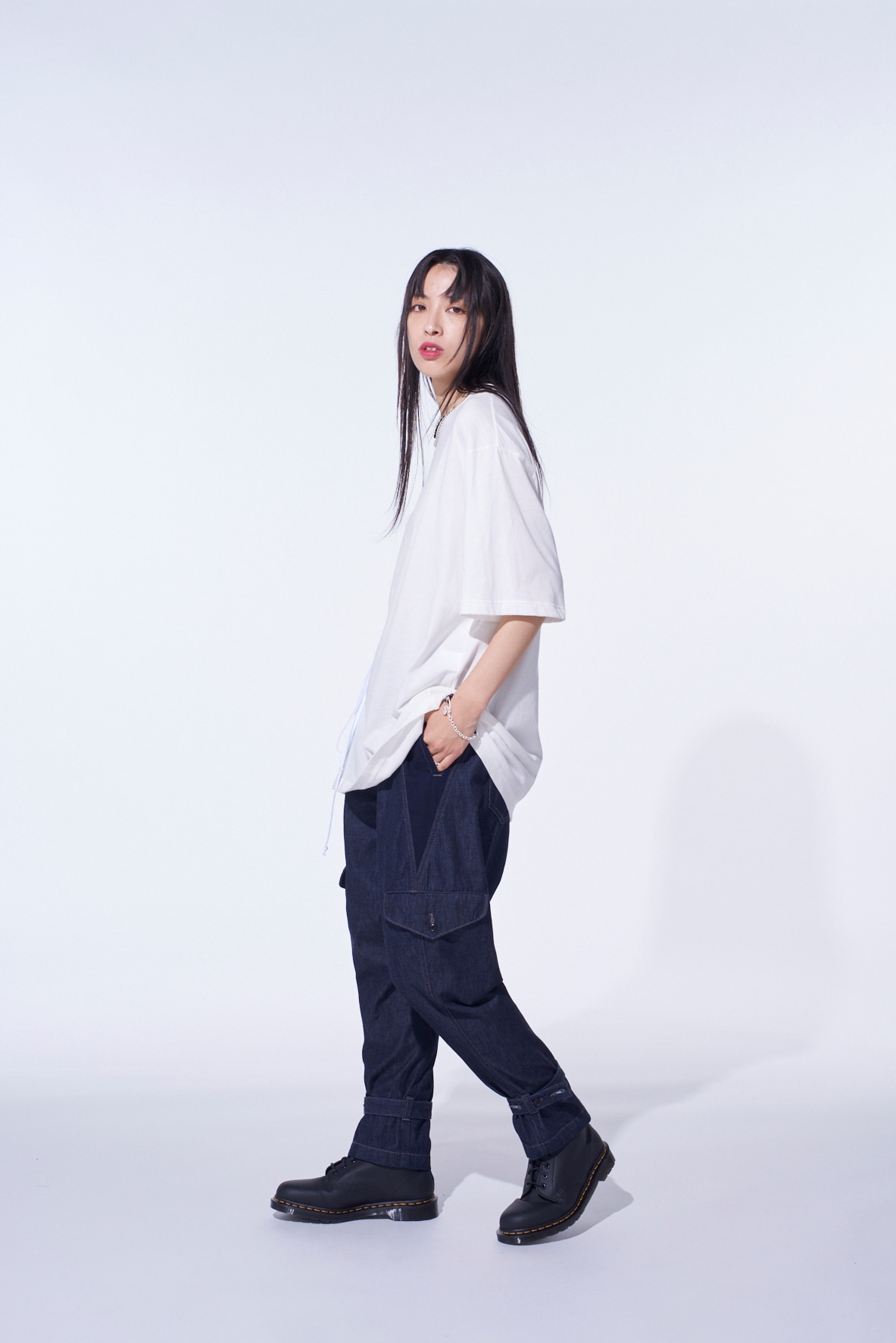 7oz TWO-TONE DENIM M-59 CARGO PANTS