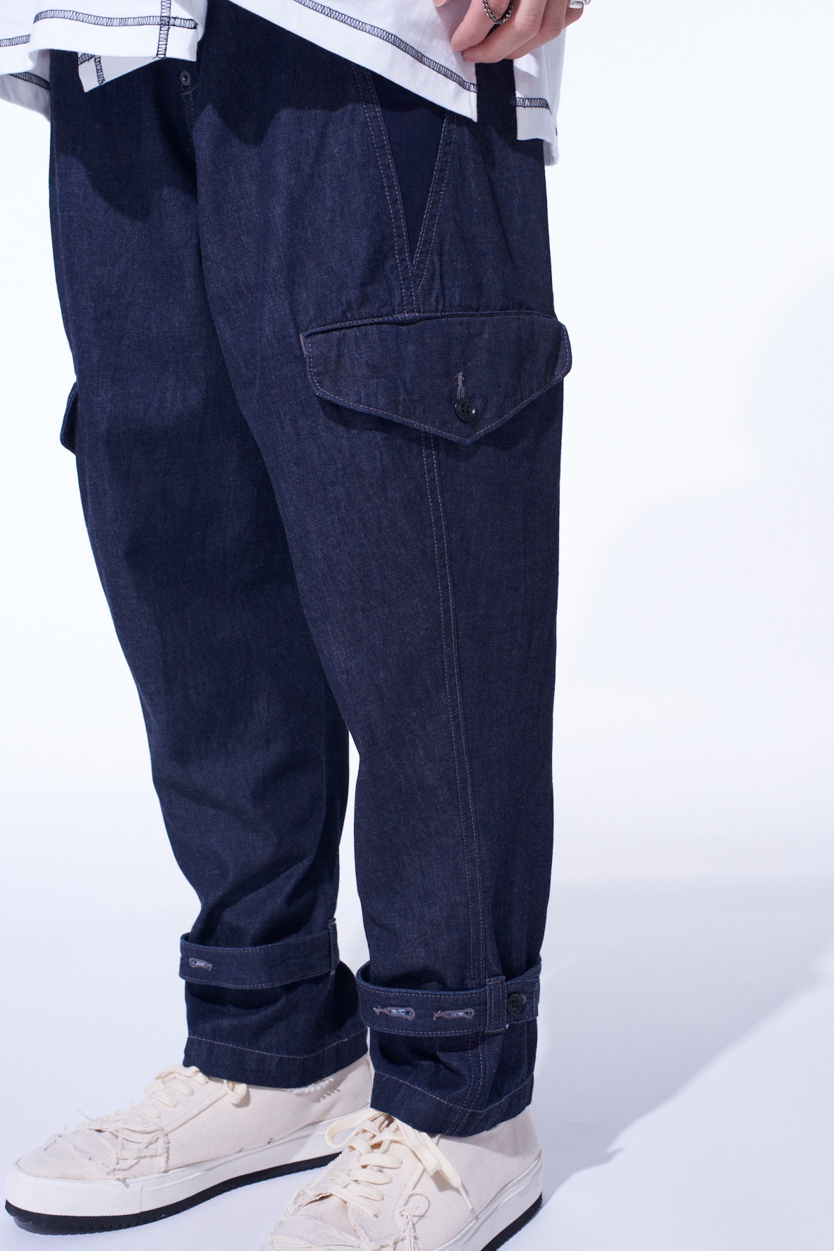 7oz TWO-TONE DENIM M-59 CARGO PANTS
