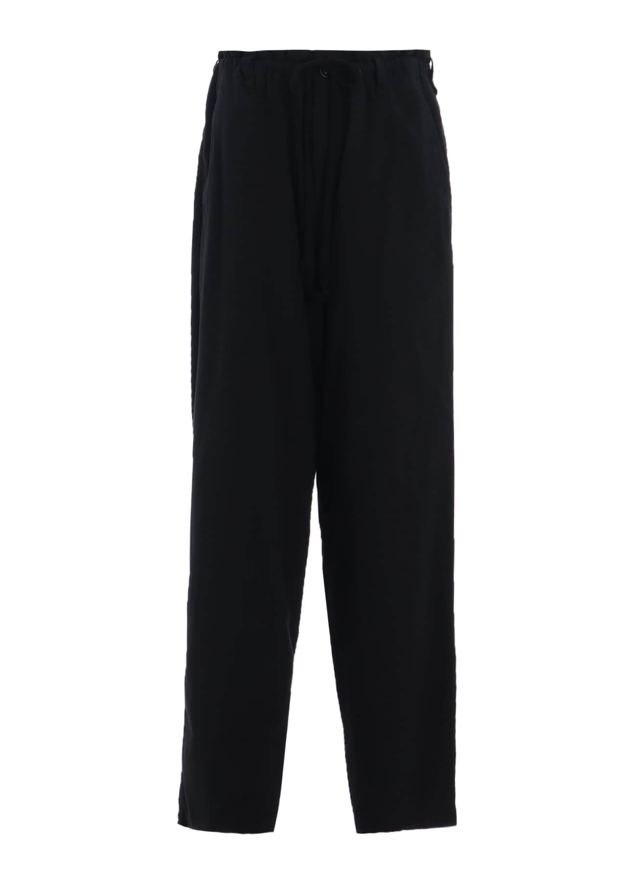 COTTON/LINEN POPLIN WAIST-STRING PANTS