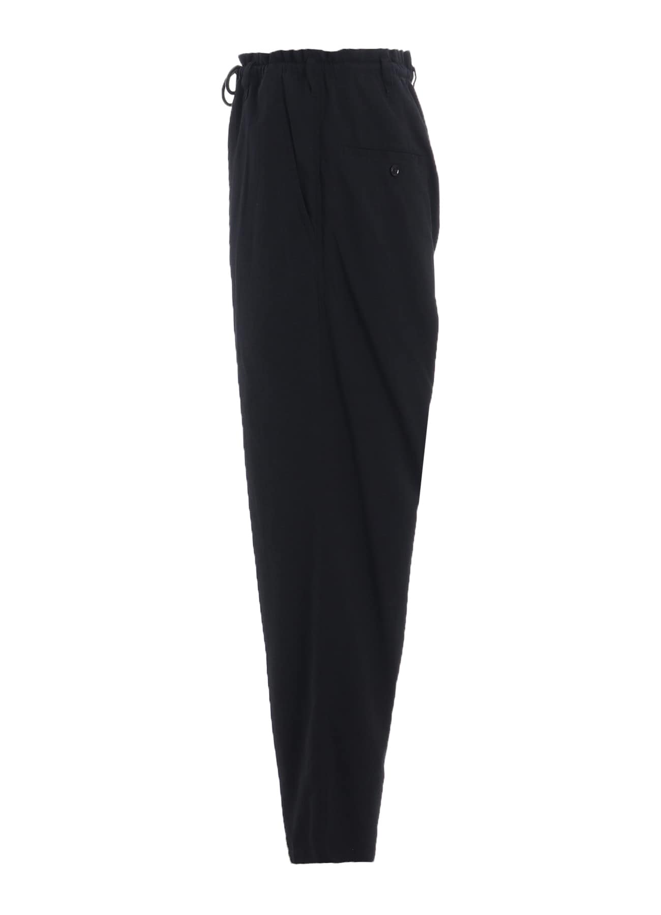 COTTON/LINEN POPLIN WAIST-STRING PANTS