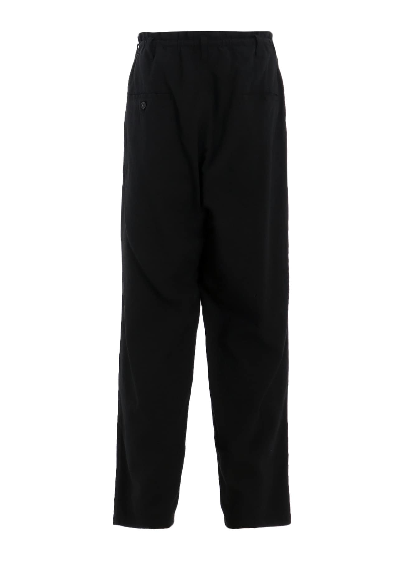 COTTON/LINEN POPLIN WAIST-STRING PANTS