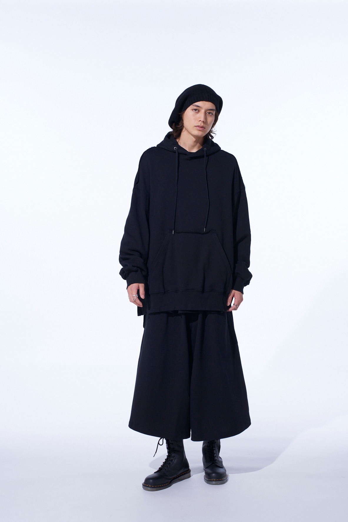 FRENCH TERRY SIDE ZIP HOODIE