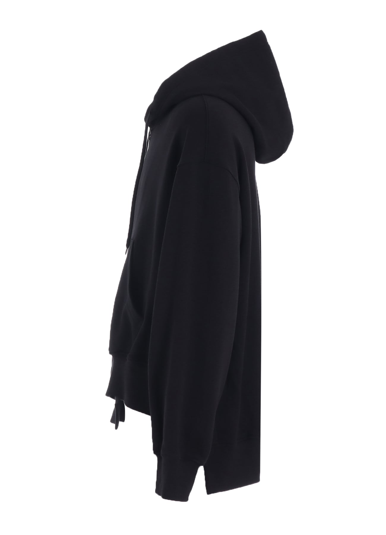 FRENCH TERRY ASYMMETRICAL ZIP-UP HOODIE