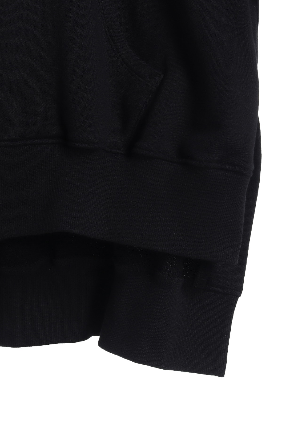 FRENCH TERRY ASYMMETRICAL ZIP-UP HOODIE