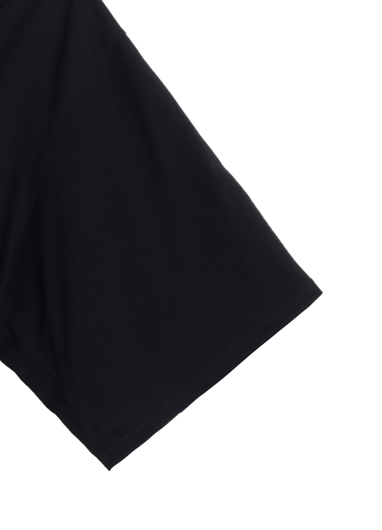 COTTON JERSEY FABRIC SWITCH H/S DRAPED T-SHIRT