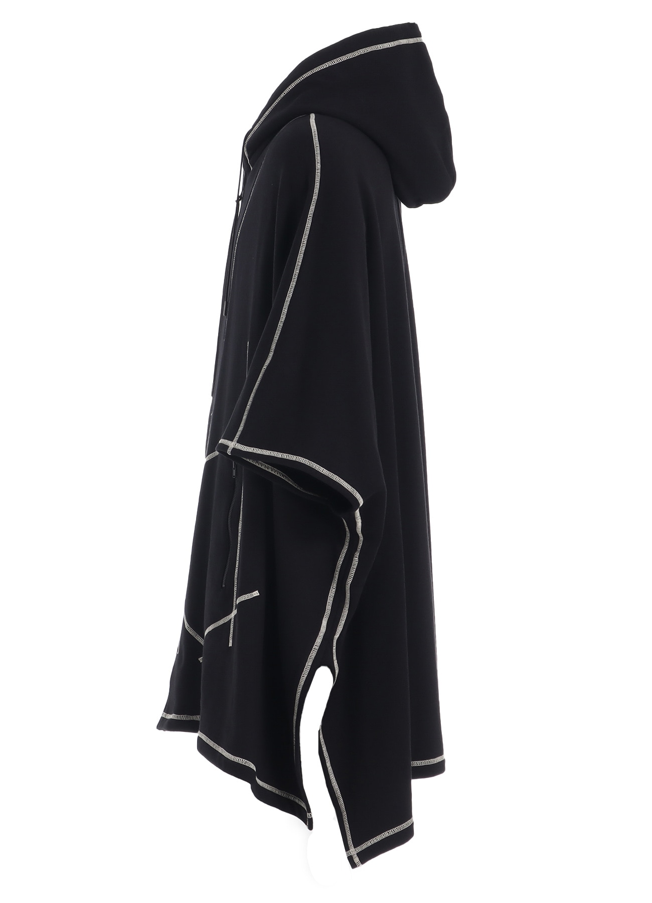 FRENCH TERRY RANDOM STITCH PONCHO