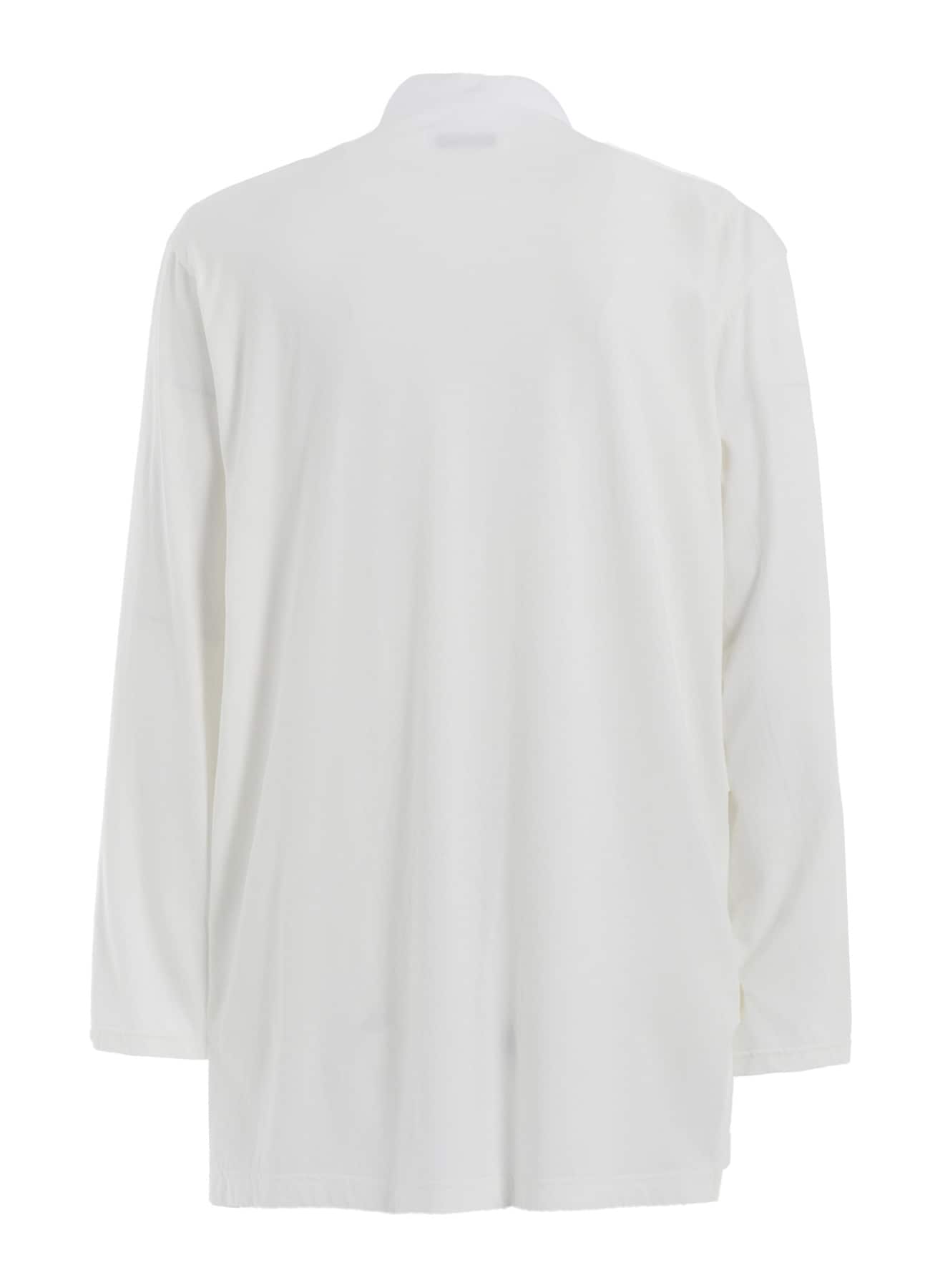 WOVEN AND JERSEY COMBINATIONS STAND COLLAR HENLEY NECK PULLOVER