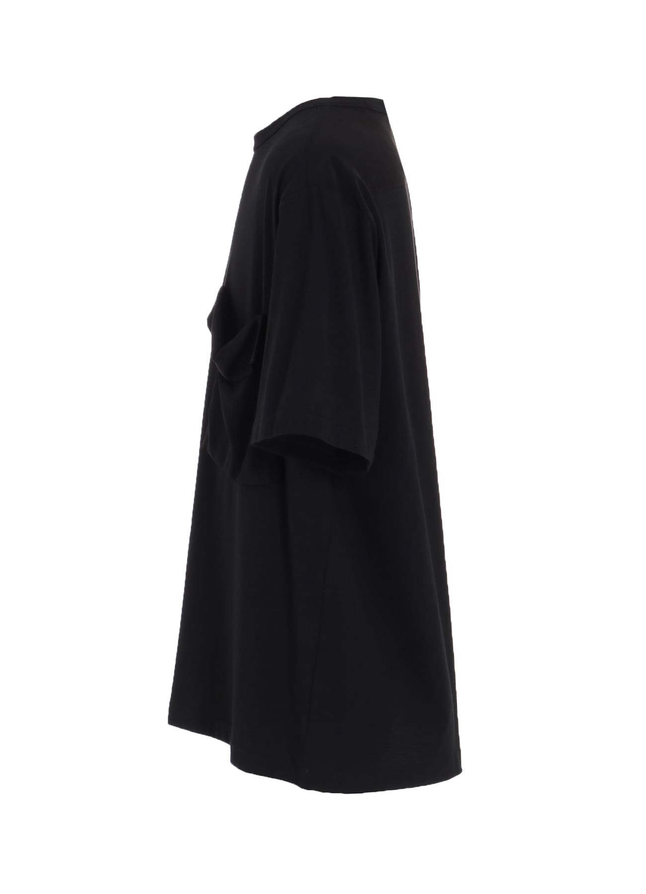 SOFT JERSEY+CREPE de CHINE POCKET T-SHIRT