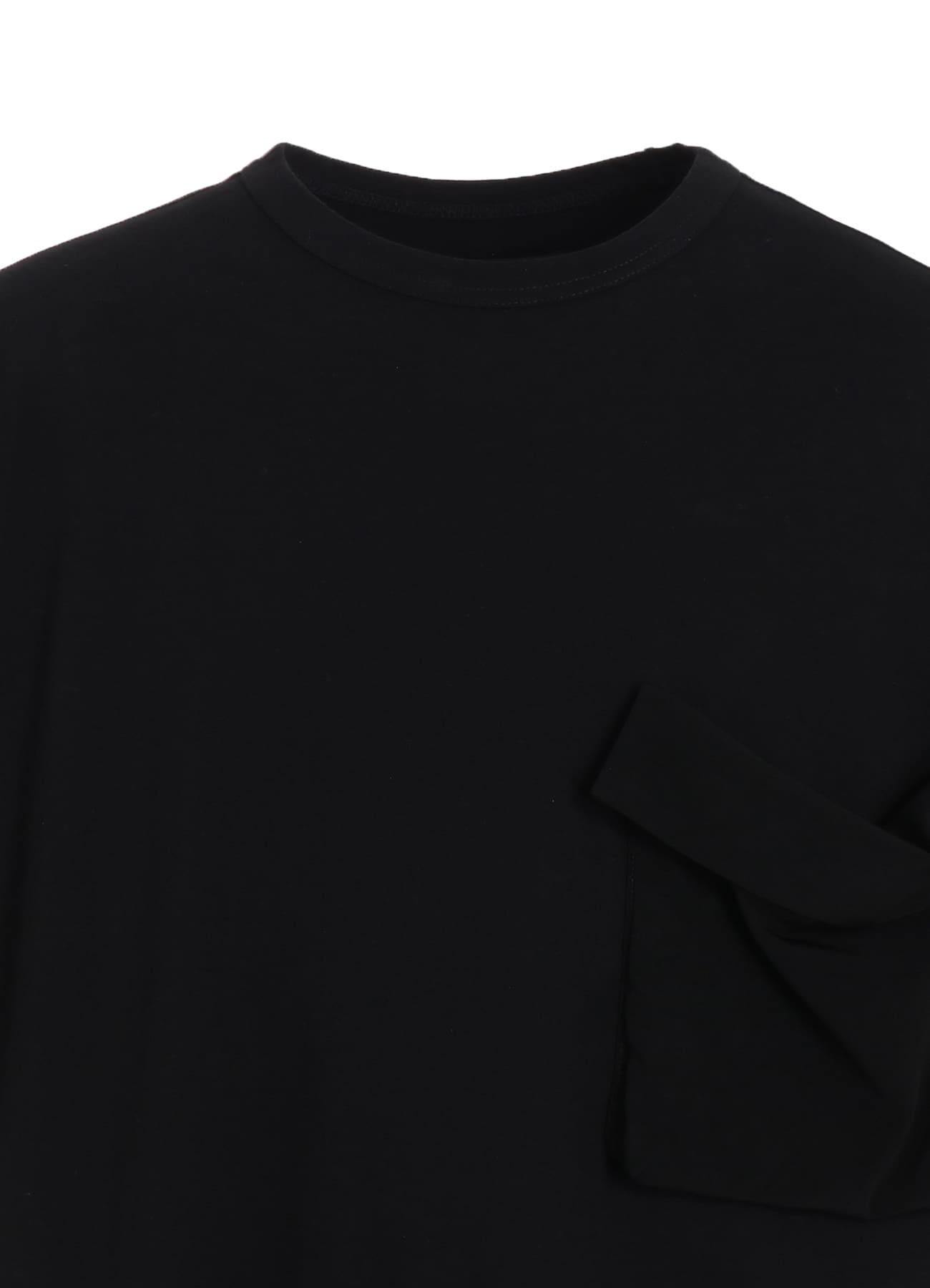 SOFT JERSEY+CREPE de CHINE POCKET T-SHIRT