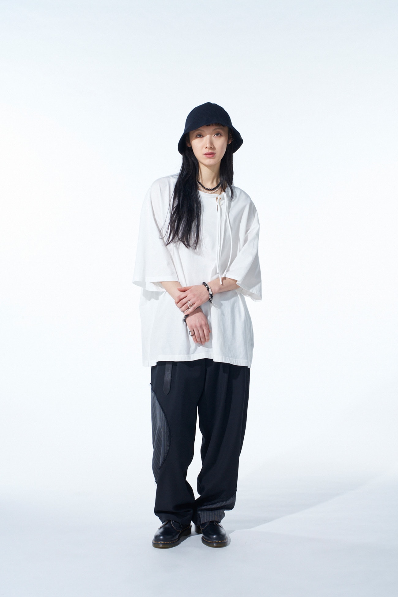 SOFT JERSEY ASYMMETRICAL SKIPPER T-SHIRT