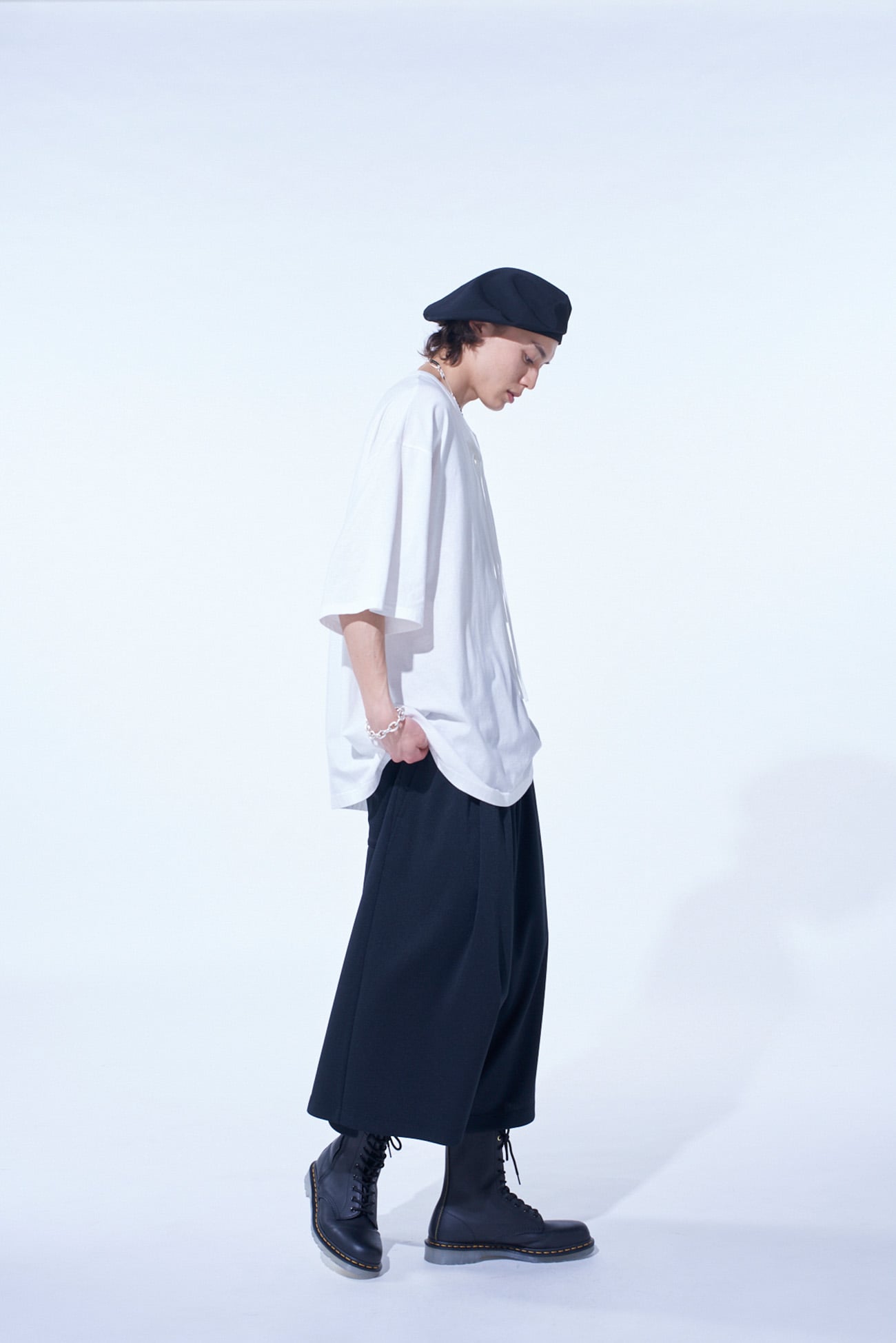 SOFT JERSEY ASYMMETRICAL SKIPPER T-SHIRT