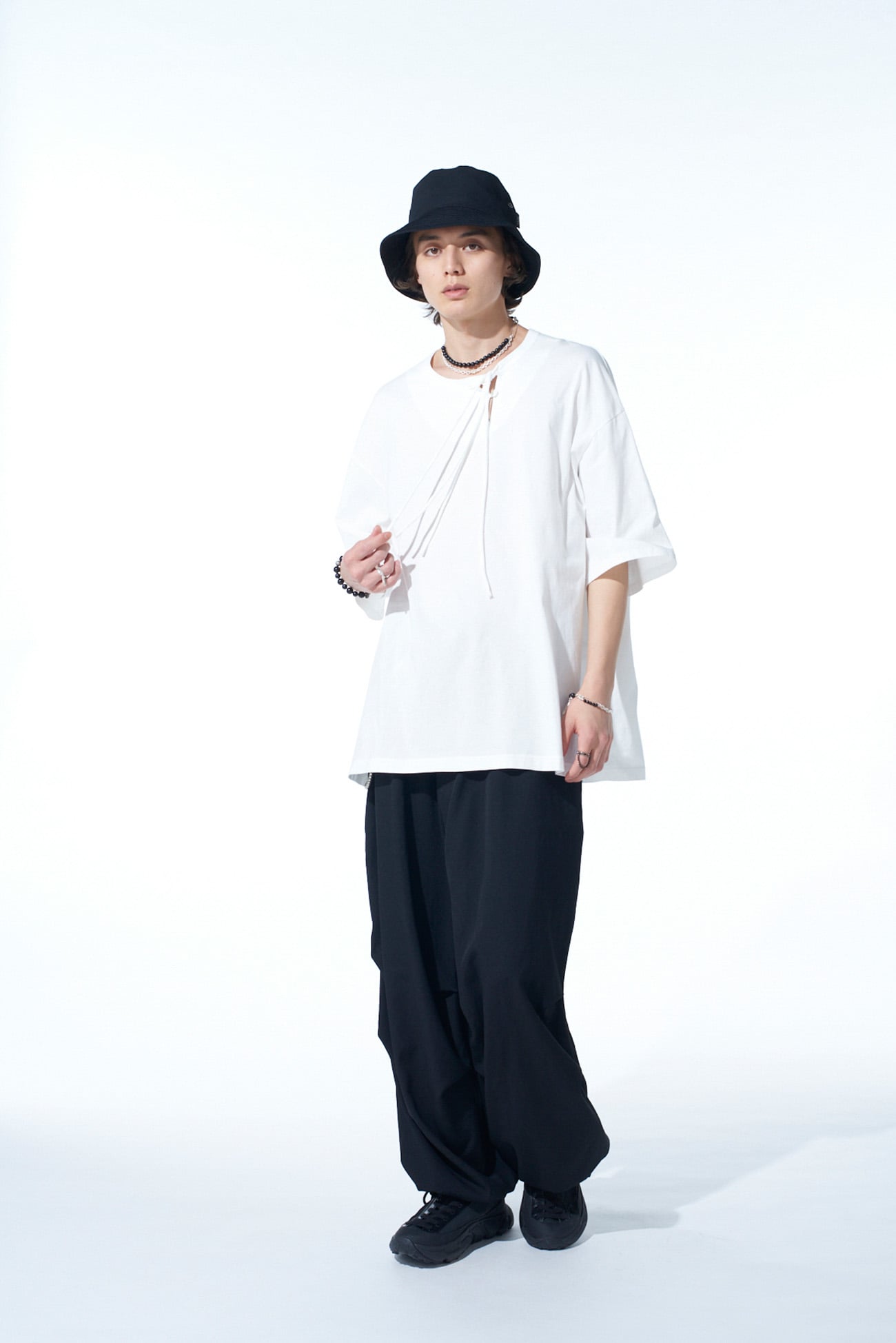 SOFT JERSEY ASYMMETRICAL SKIPPER T-SHIRT