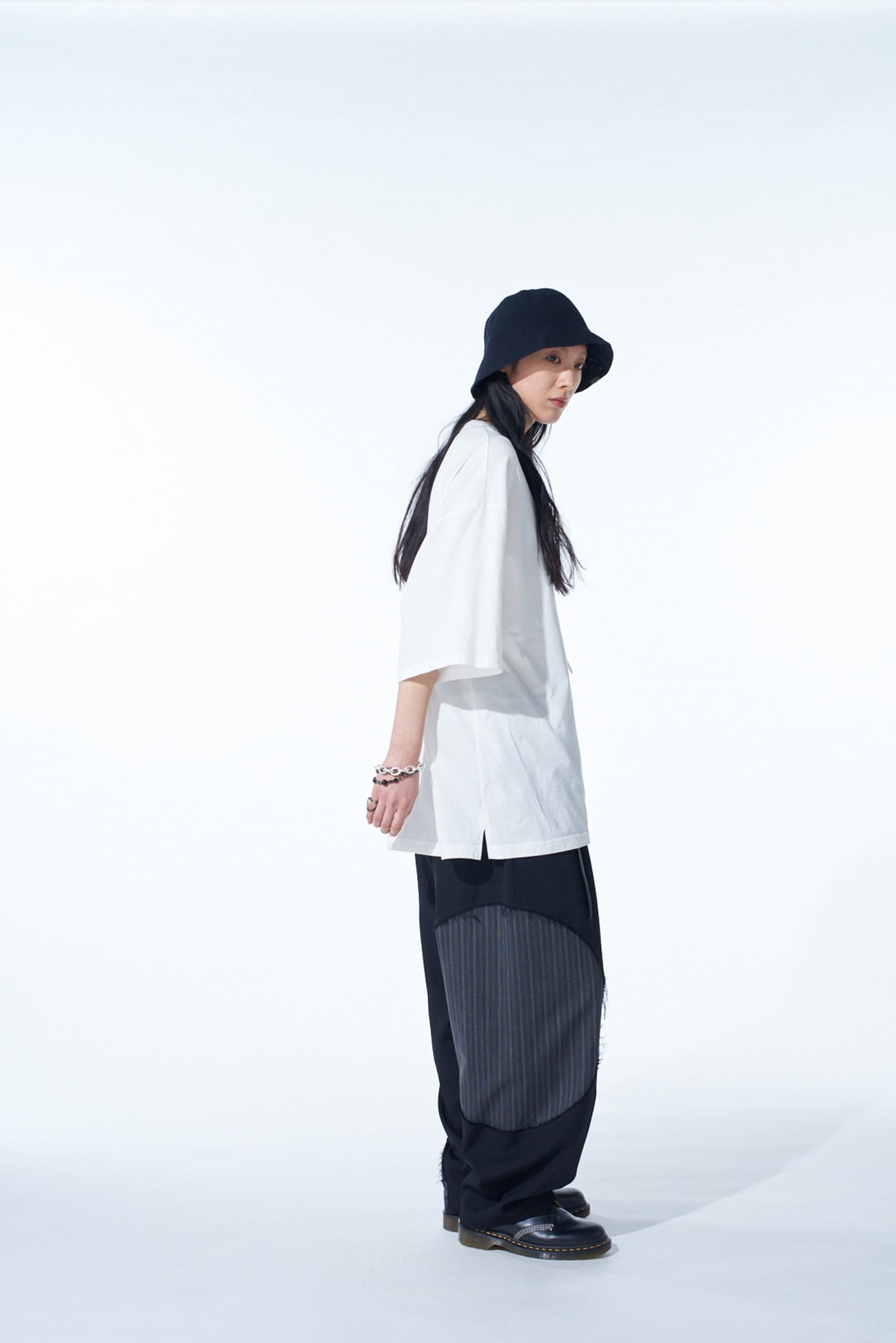 SOFT JERSEY ASYMMETRICAL SKIPPER T-SHIRT
