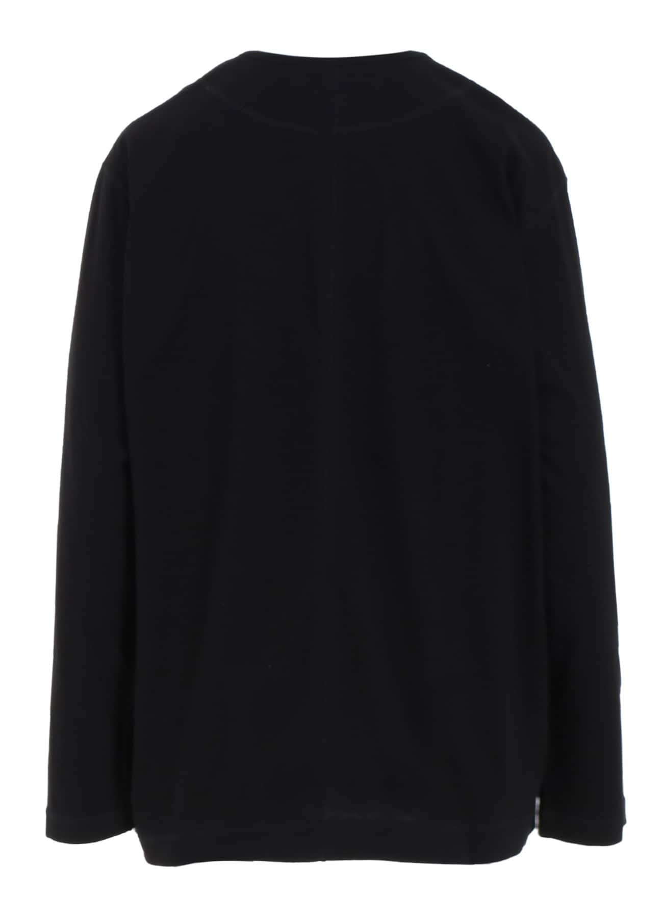 SOFT JERSEY FLAP BINDER V-NECK CARDIGAN