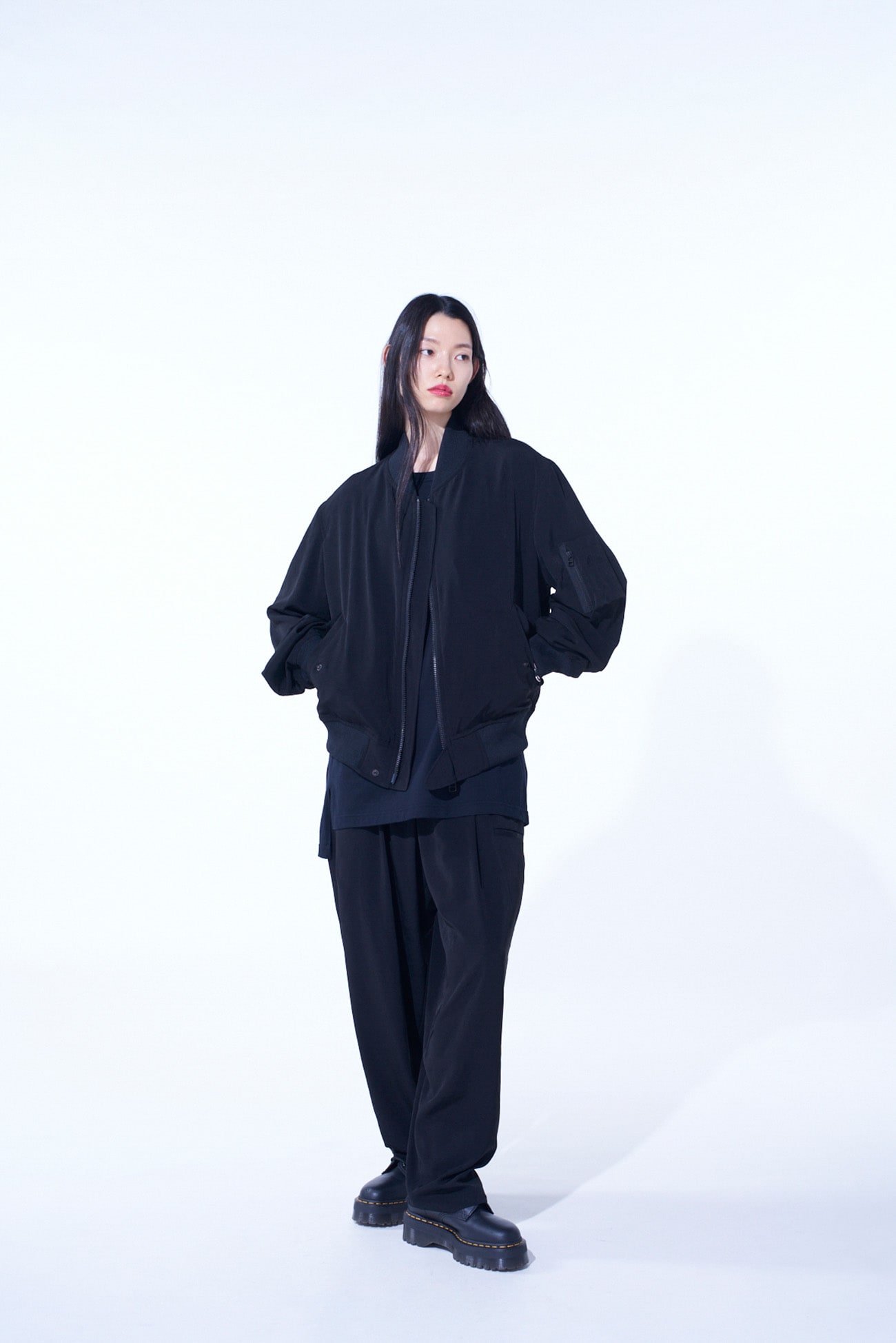 CREPE de CHINE BOMBER JACKET