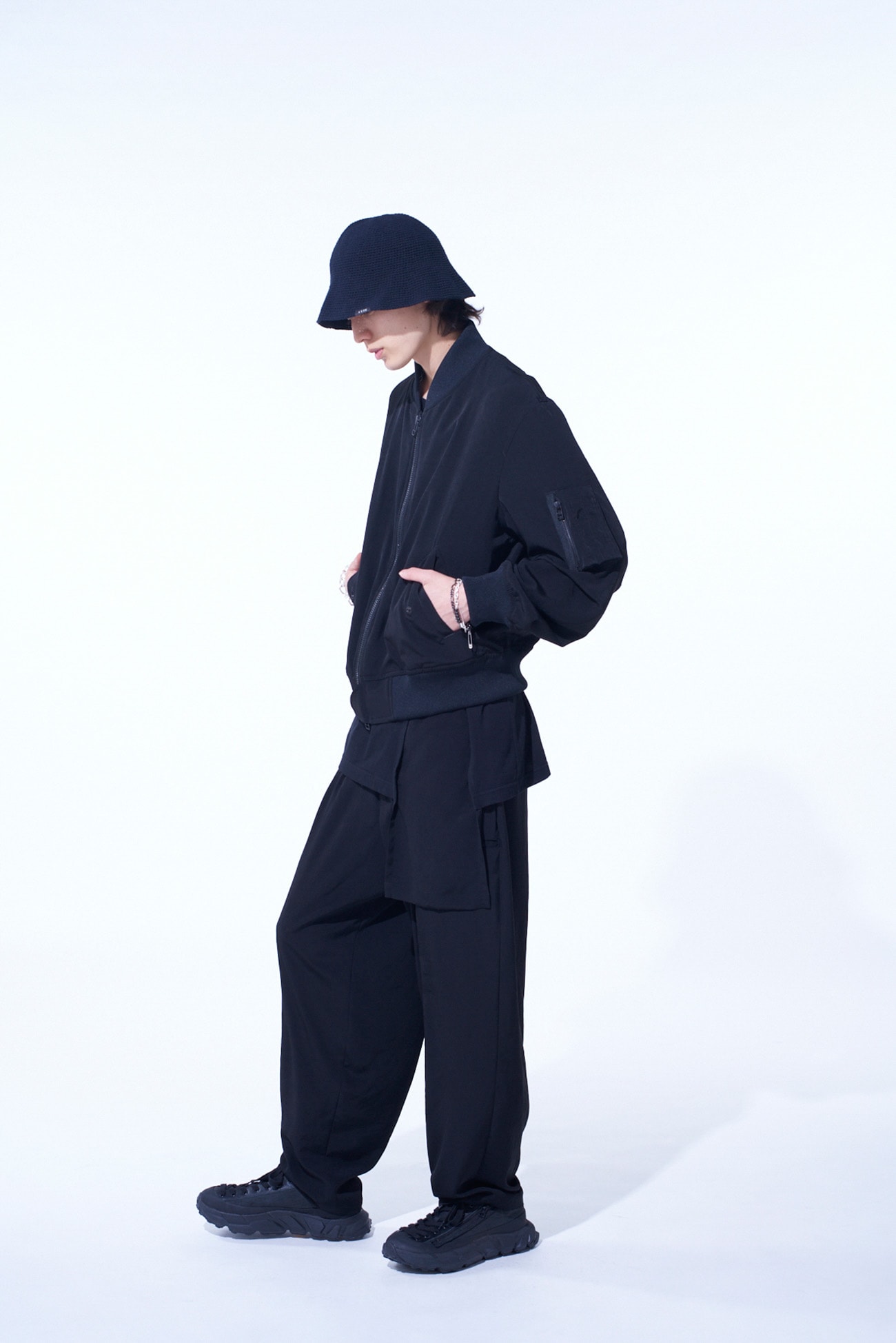 CREPE de CHINE BOMBER JACKET