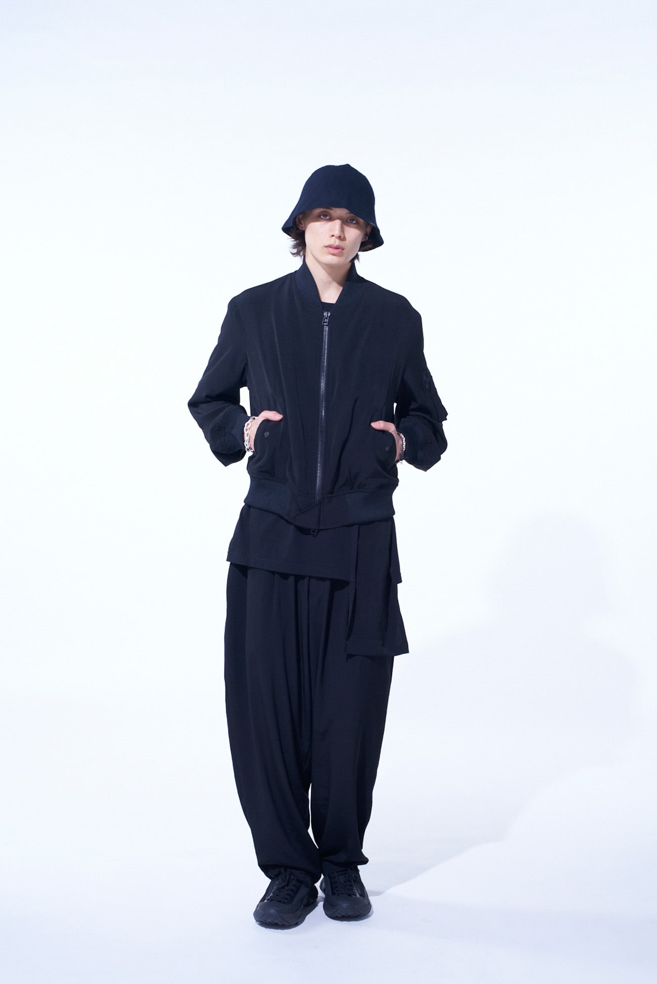CREPE de CHINE BOMBER JACKET