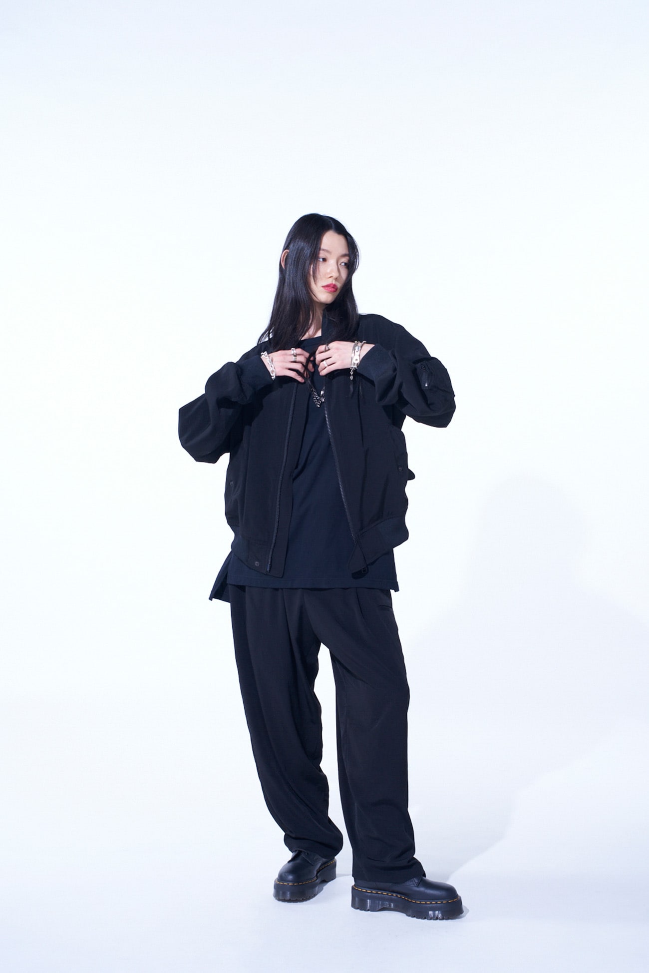CREPE de CHINE BOMBER JACKET