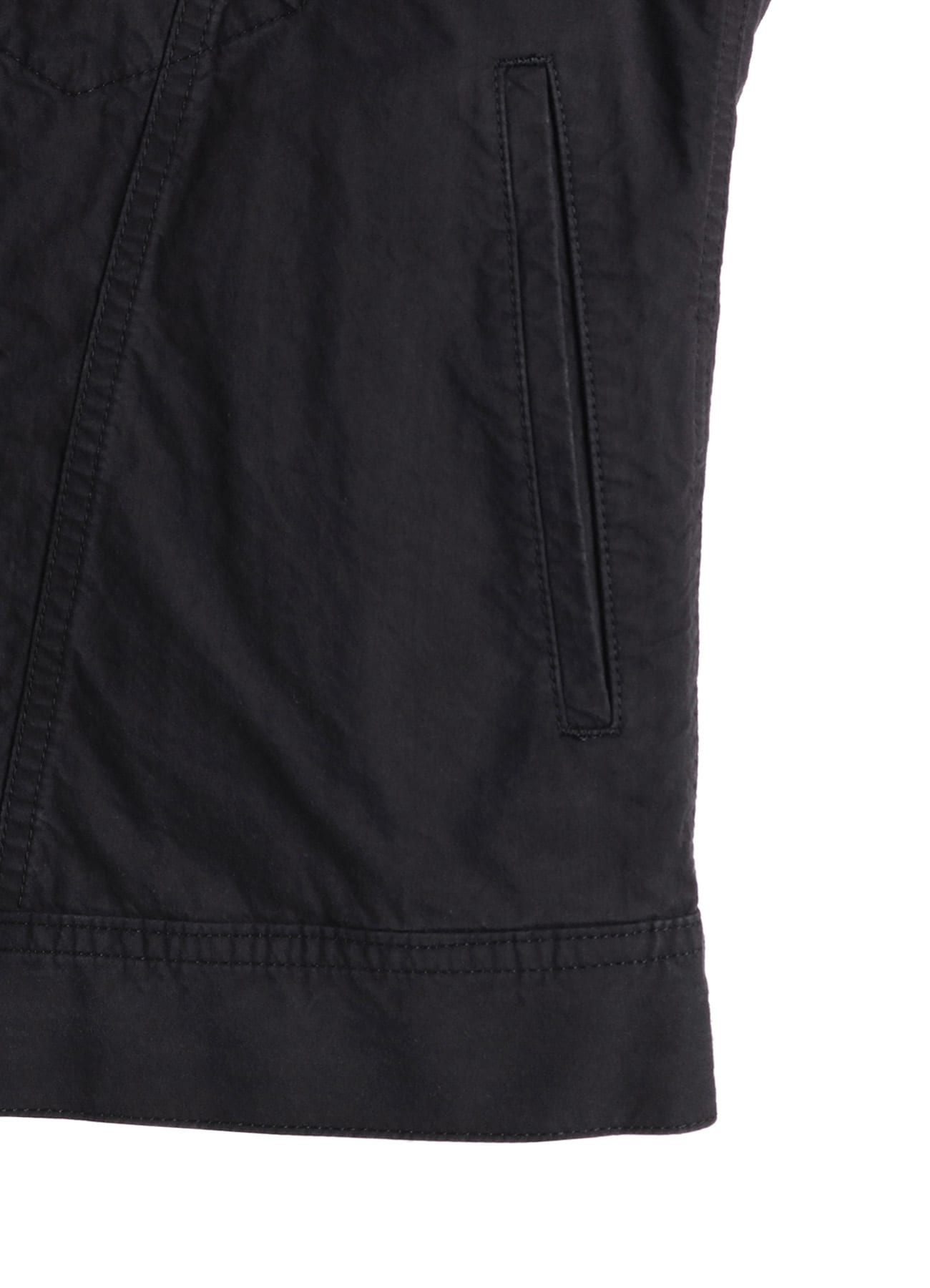 BRUSHED WASHER FINISH BROAD TRACKER JACKET(M Black): S'YTE