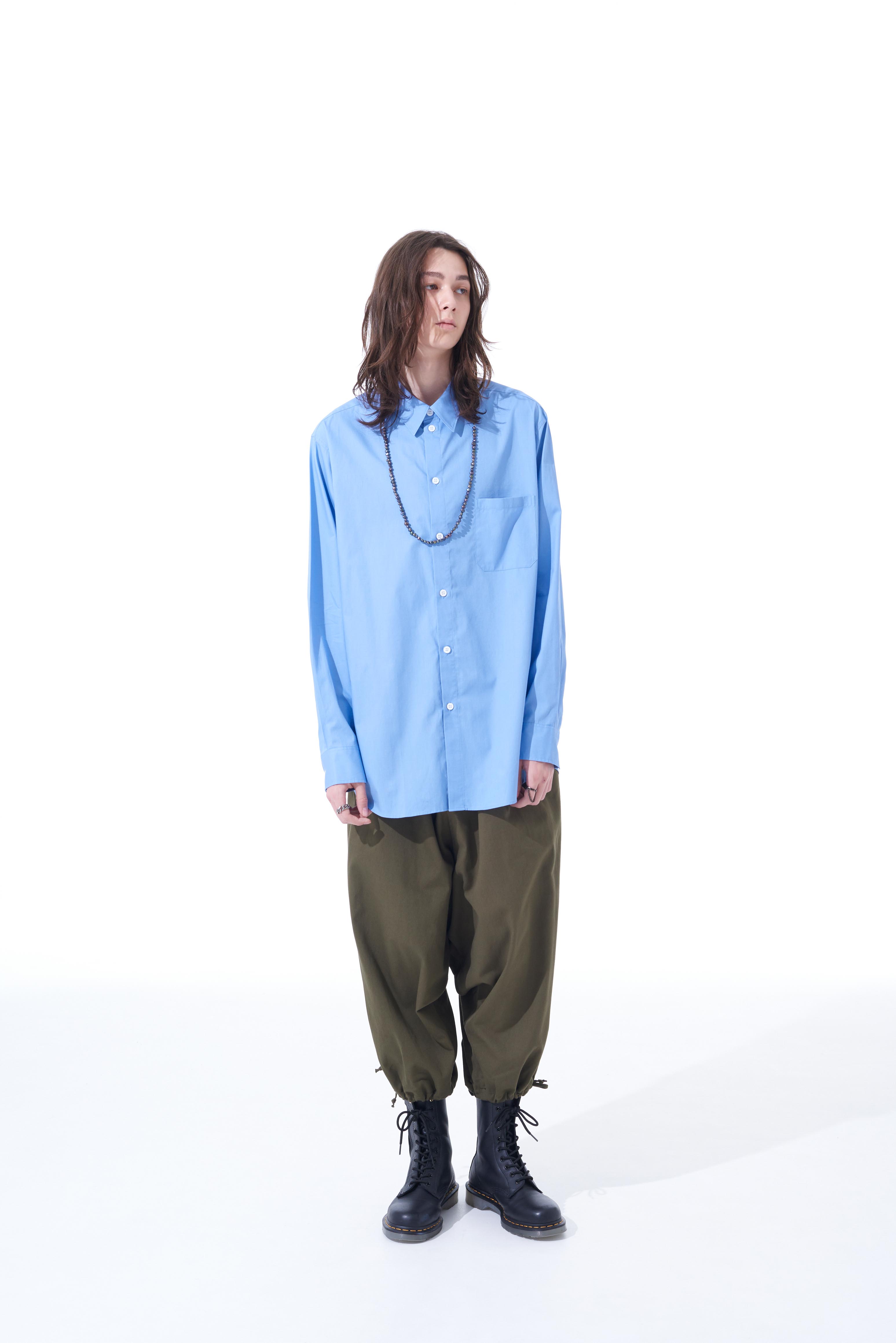 40S BROAD REGULAR COLLAR LOOSE FIT SHIRT(M Sax Blue): S'YTE｜THE