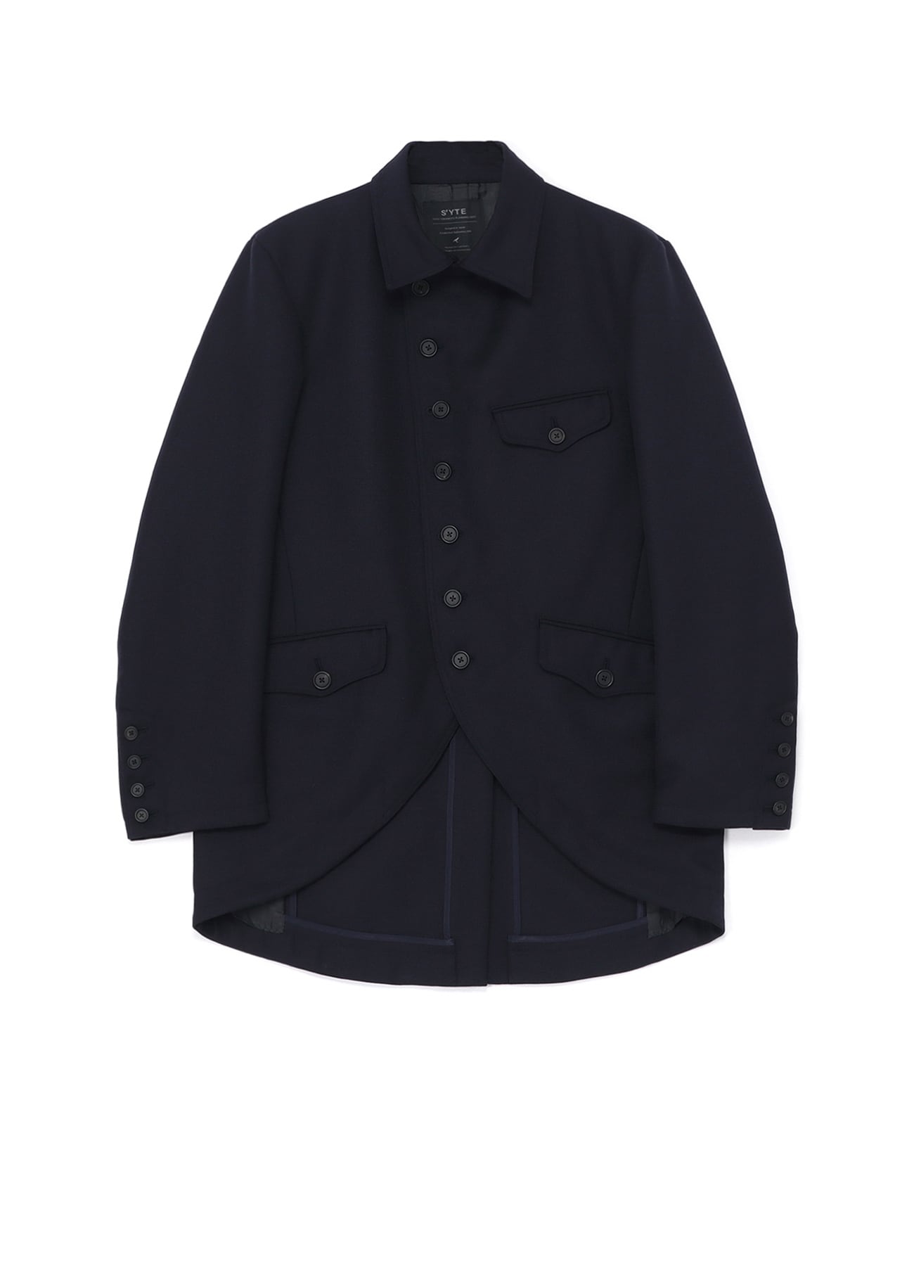 WOOL SURGE SEMI-DOUBLE-BREASTED JACKET