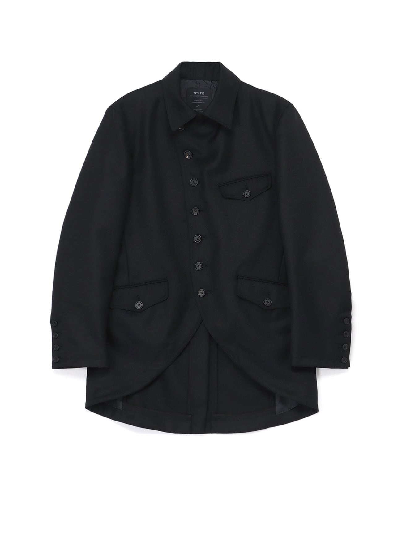 WOOL SURGE SEMI-DOUBLE-BREASTED JACKET