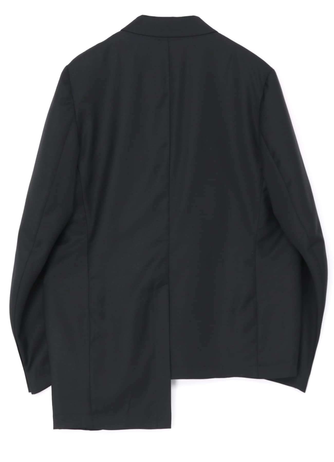 T/W GABARDINE JACKET WITH DOUBLE-TAILORED LEFT FRONT(M Black): S 