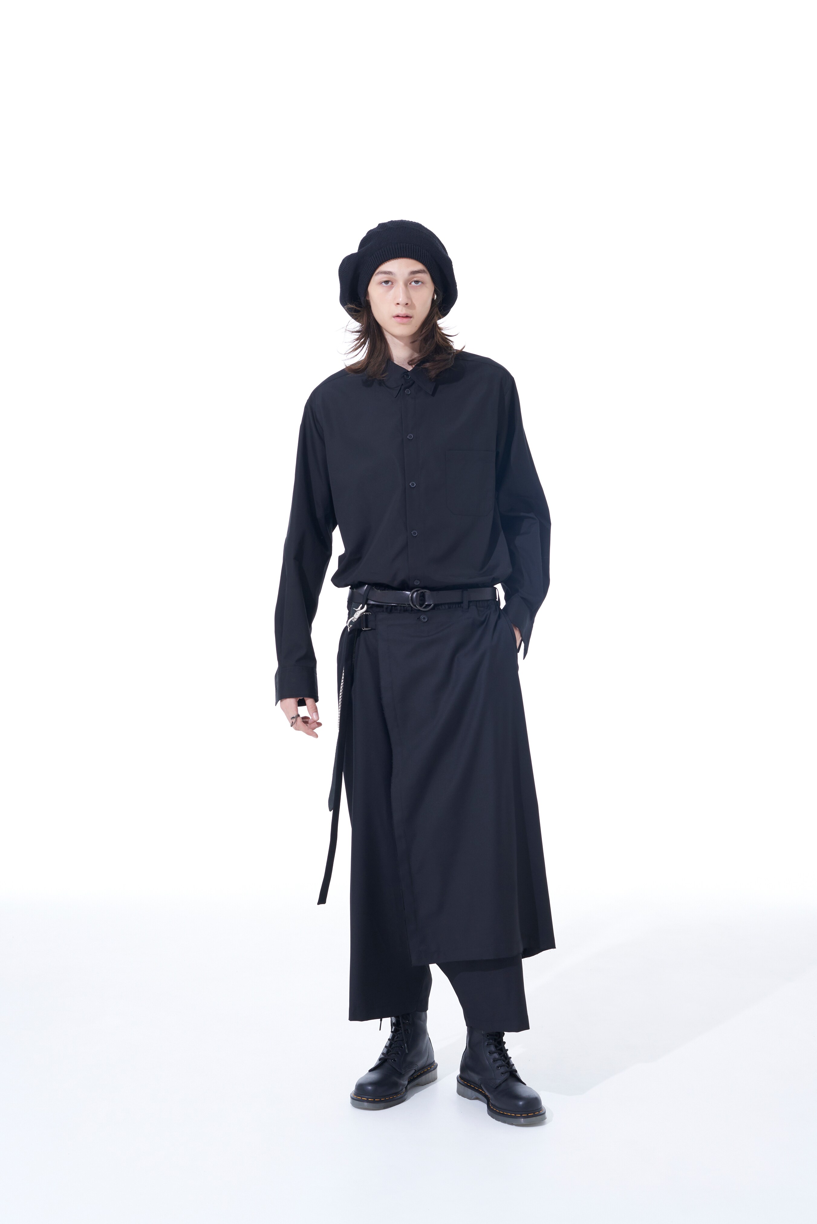 T/W GABARDINE LEFT WRAP PANTS(M Black): S'YTE｜THE SHOP YOHJI YAMAMOTO